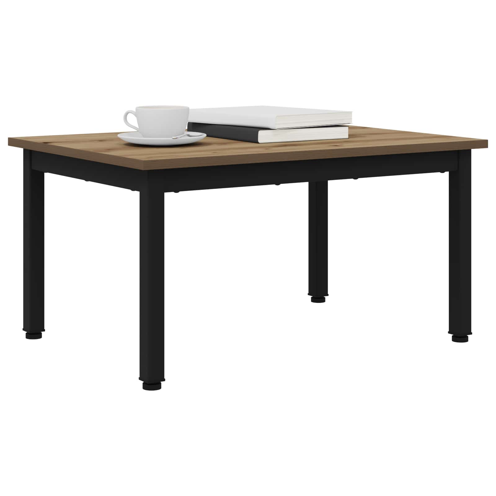 Salontafel Ambachtelijk eiken 70 x 50 x 36 cm Bewerkt hout is nu te koop bij PeponiXL, paradijselijk wonen!