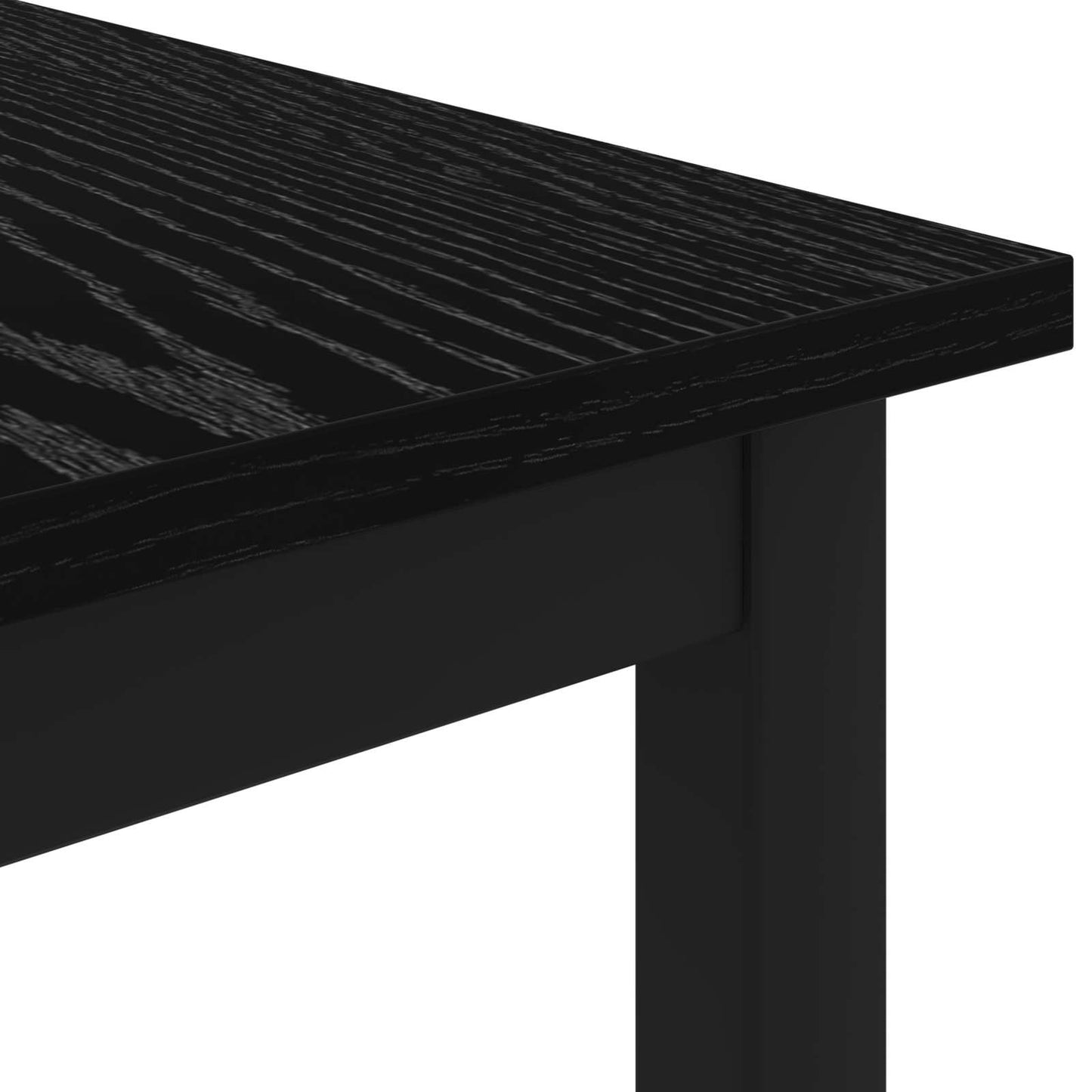 Salontafel Zwart Eiken 100 x 50 x 45 cm Bewerkt hout is nu te koop bij PeponiXL, paradijselijk wonen!