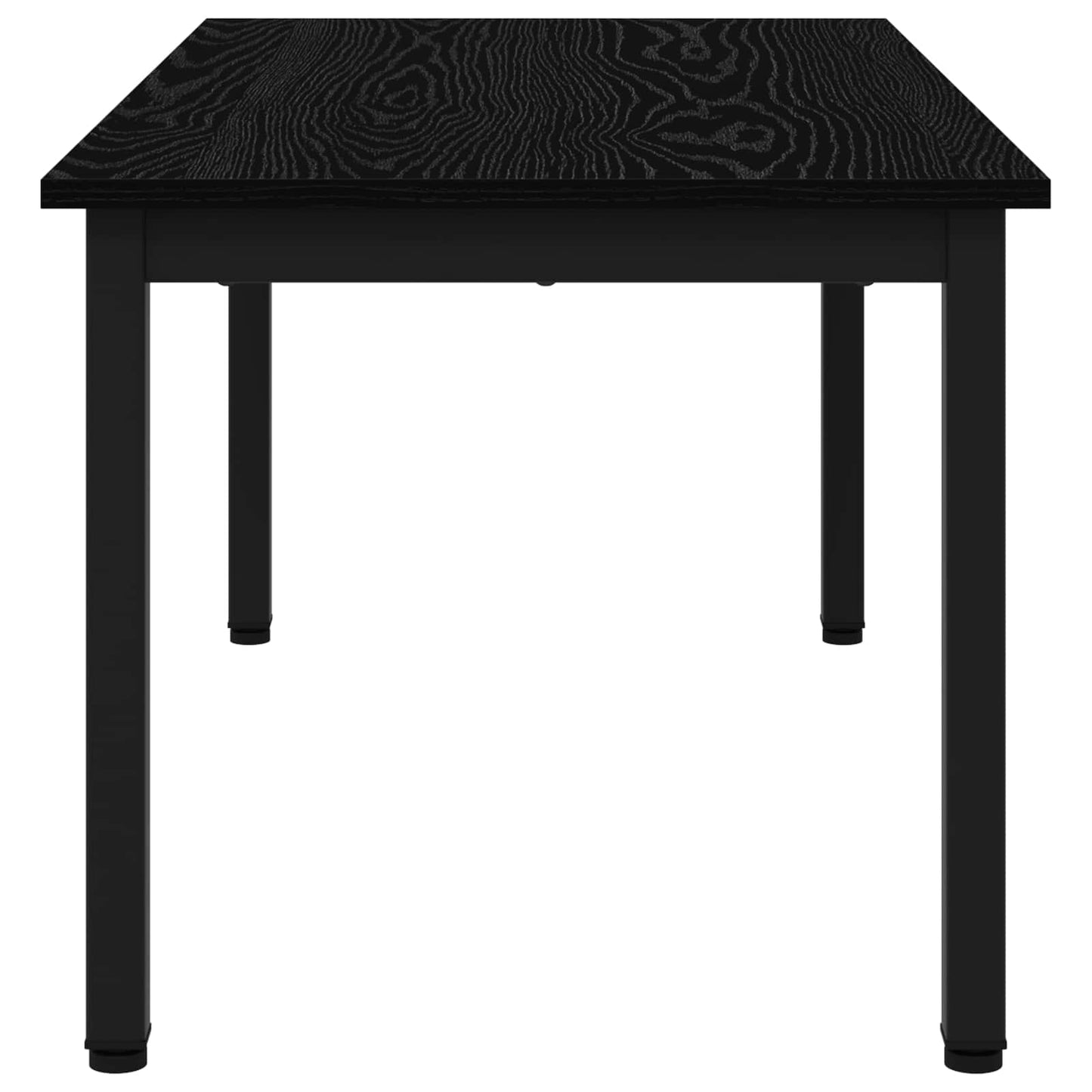 Salontafel Zwart Eiken 100 x 50 x 45 cm Bewerkt hout is nu te koop bij PeponiXL, paradijselijk wonen!