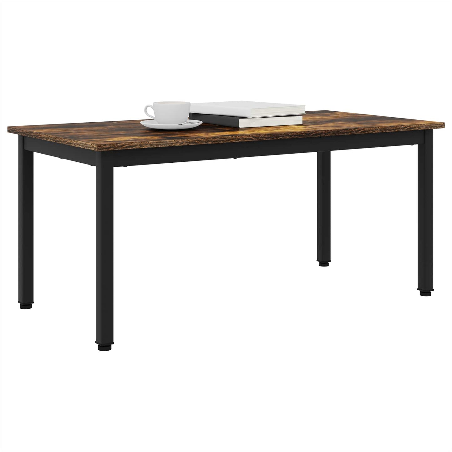 Salontafel Rook Eik 100 x 50 x 45 cm Bewerkt hout is nu te koop bij PeponiXL, paradijselijk wonen!