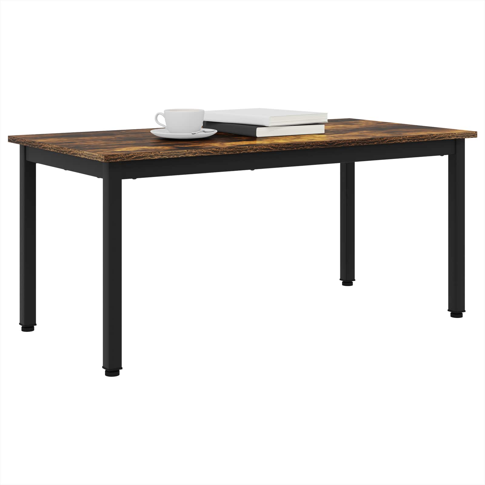 Salontafel Rook Eik 100 x 50 x 45 cm Bewerkt hout is nu te koop bij PeponiXL, paradijselijk wonen!