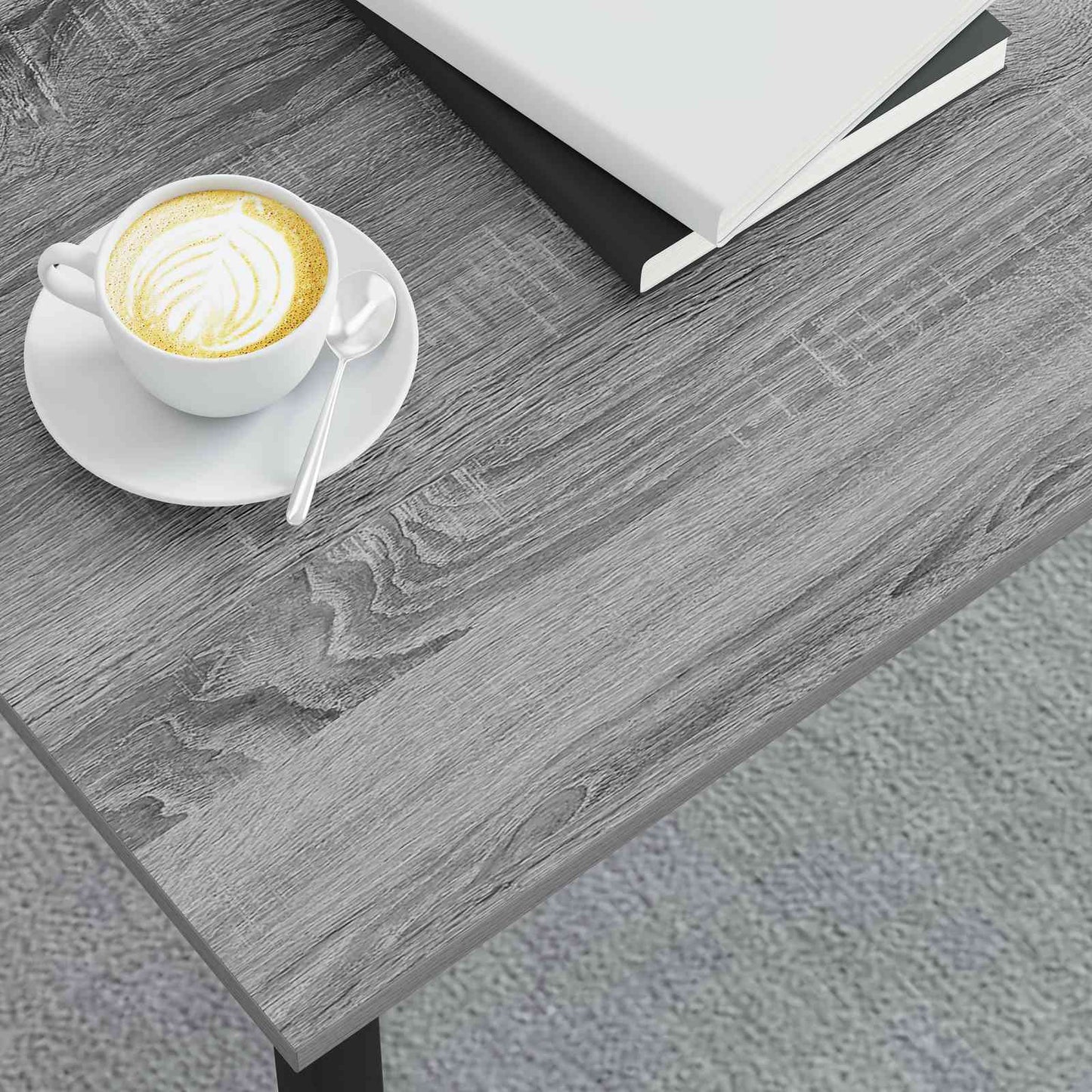 Salontafel Grijs Sonoma 100 x 50 x 45 cm Bewerkt hout is nu te koop bij PeponiXL, paradijselijk wonen!