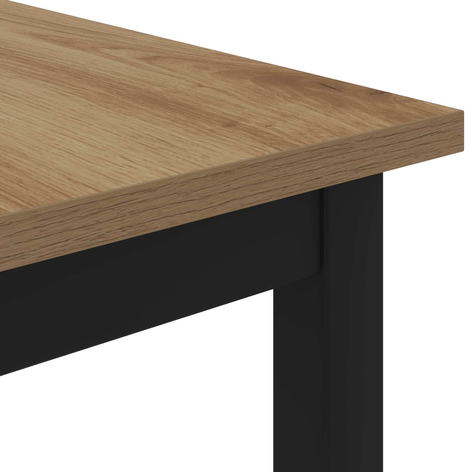 Salontafel Ambachtelijk eiken 100 x 50 x 45 cm Bewerkt hout is nu te koop bij PeponiXL, paradijselijk wonen!