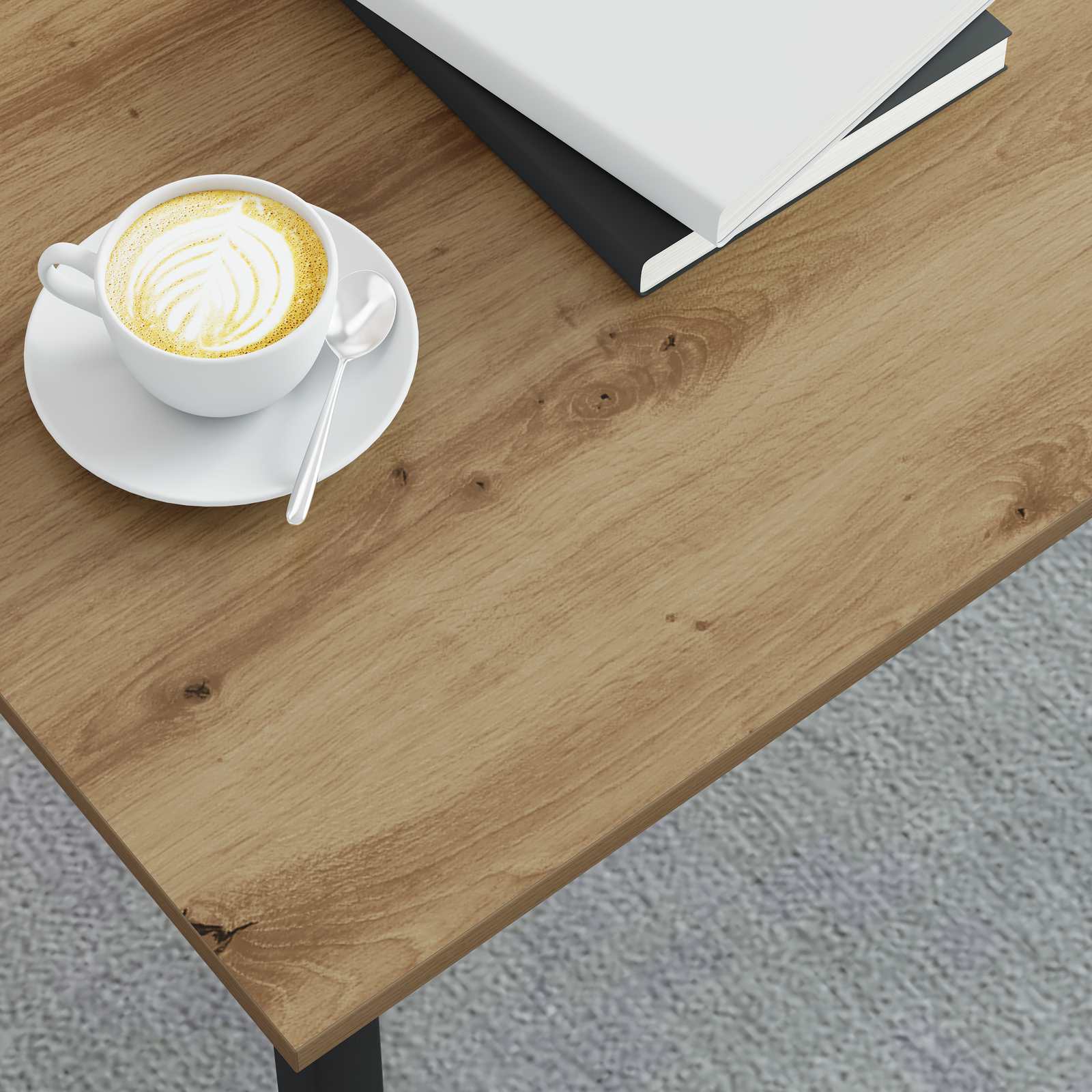 Salontafel Ambachtelijk eiken 100 x 50 x 45 cm Bewerkt hout is nu te koop bij PeponiXL, paradijselijk wonen!