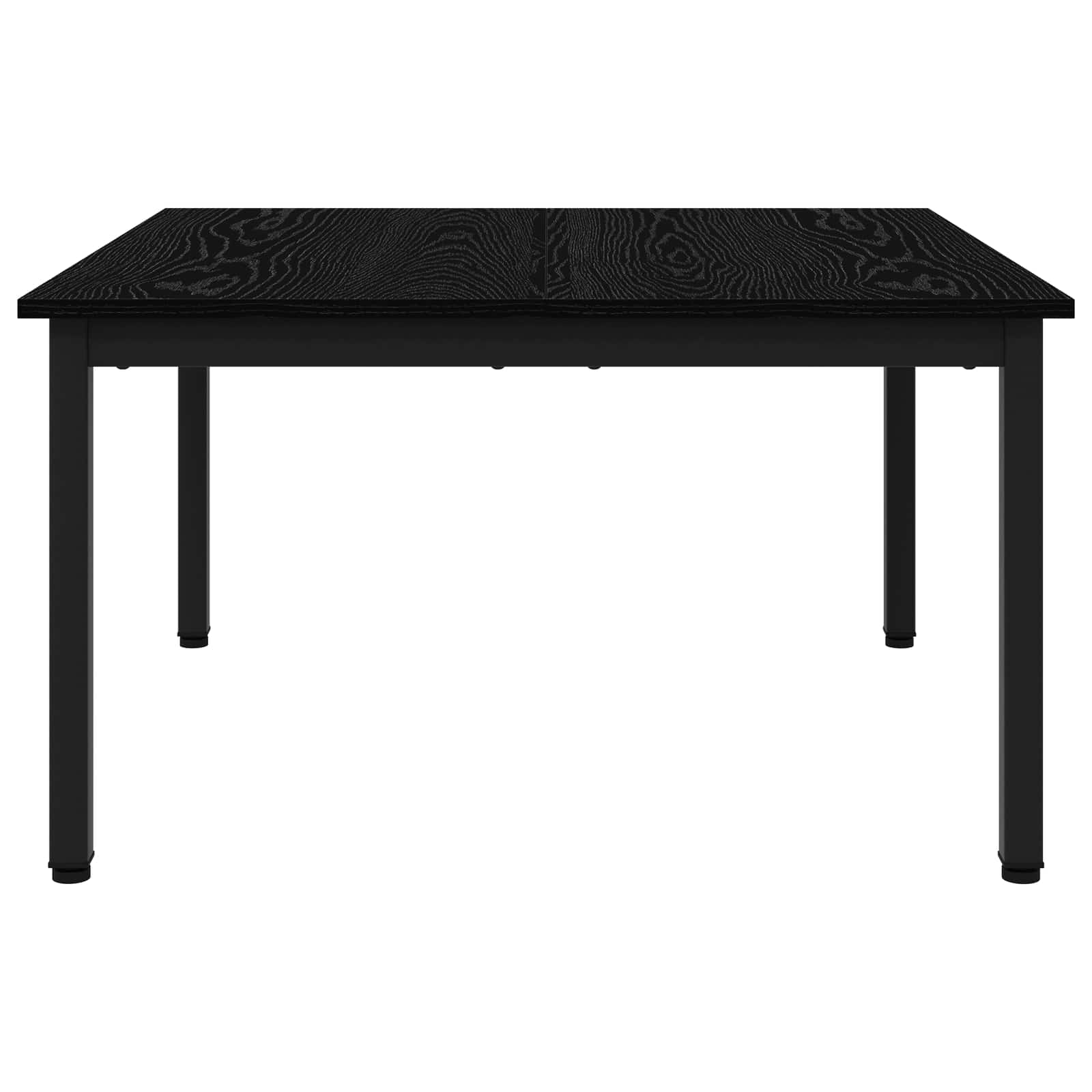 Salontafel Zwart Eiken 80 x 80 x 45 cm Bewerkt hout is nu te koop bij PeponiXL, paradijselijk wonen!