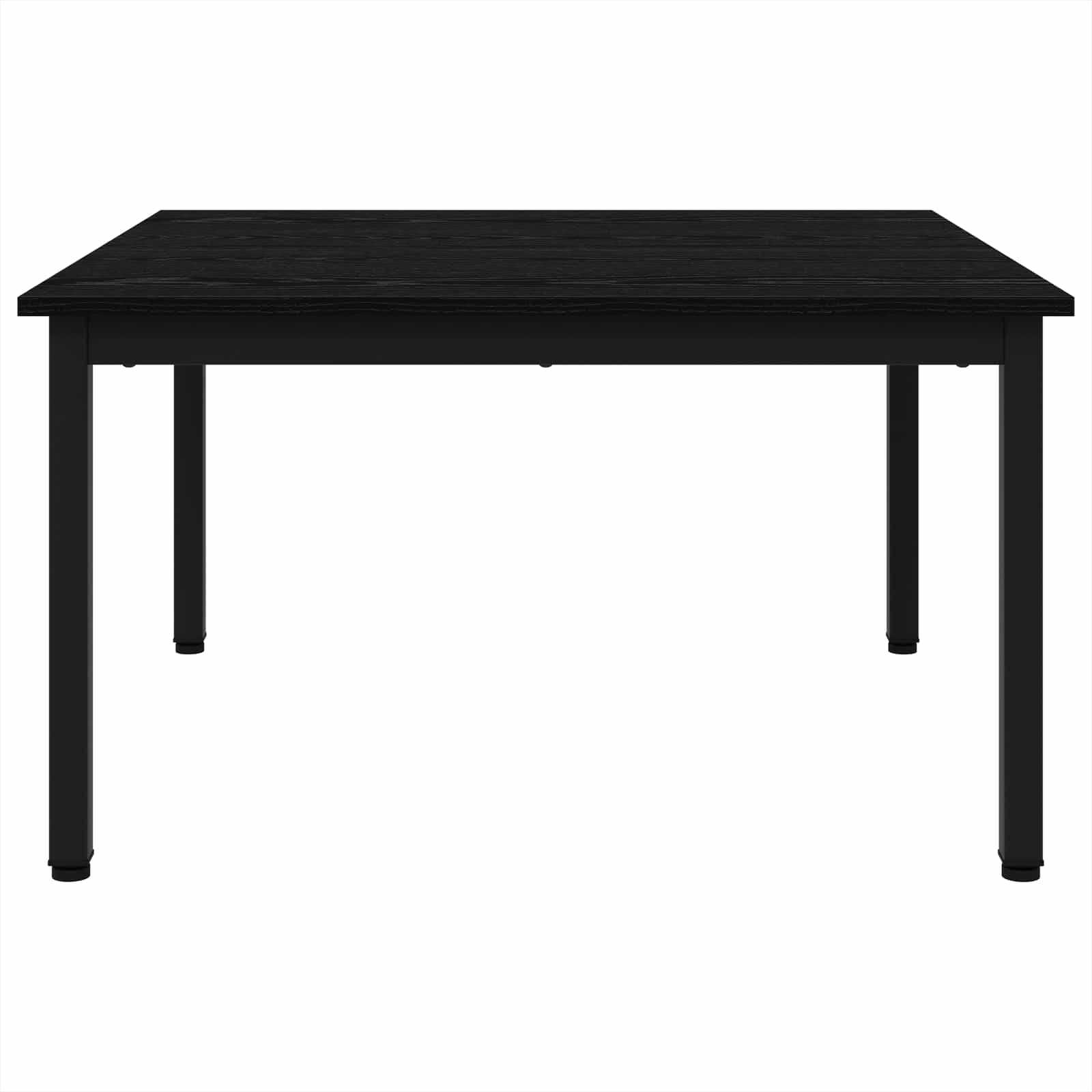 Salontafel Zwart Eiken 80 x 80 x 45 cm Bewerkt hout is nu te koop bij PeponiXL, paradijselijk wonen!