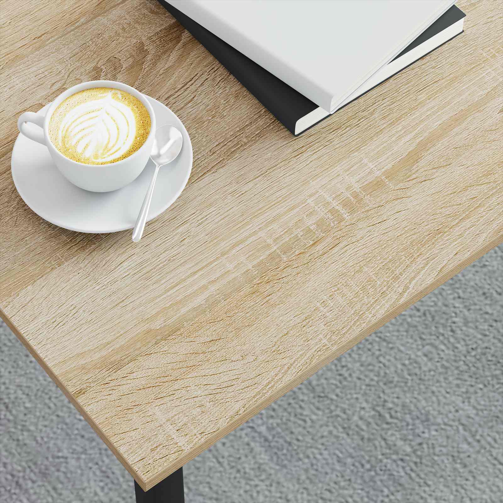 Salontafel Sonoma 80 x 80 x 45 cm Bewerkt hout is nu te koop bij PeponiXL, paradijselijk wonen!