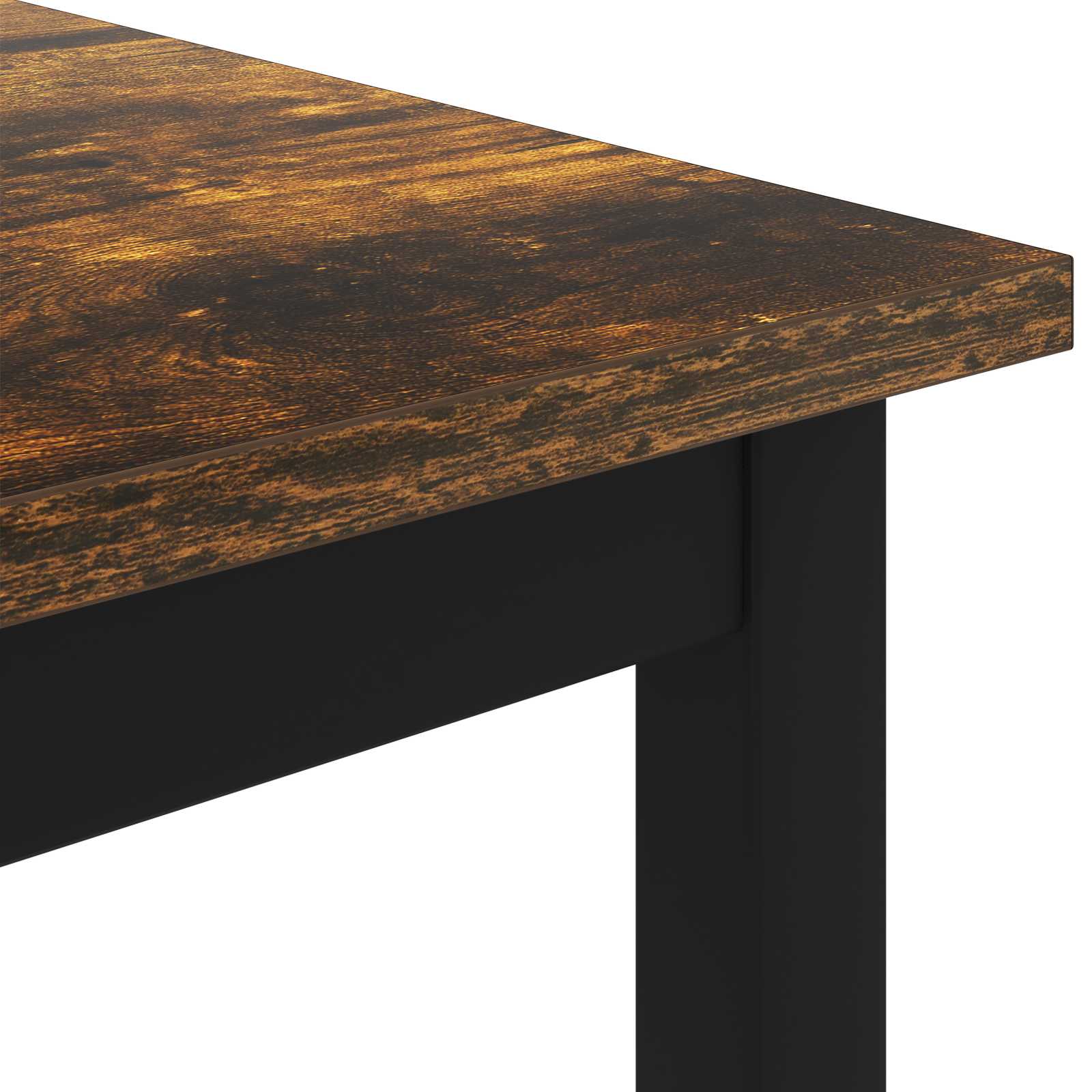 Salontafel Rook Eik 80 x 80 x 45 cm Bewerkt hout is nu te koop bij PeponiXL, paradijselijk wonen!