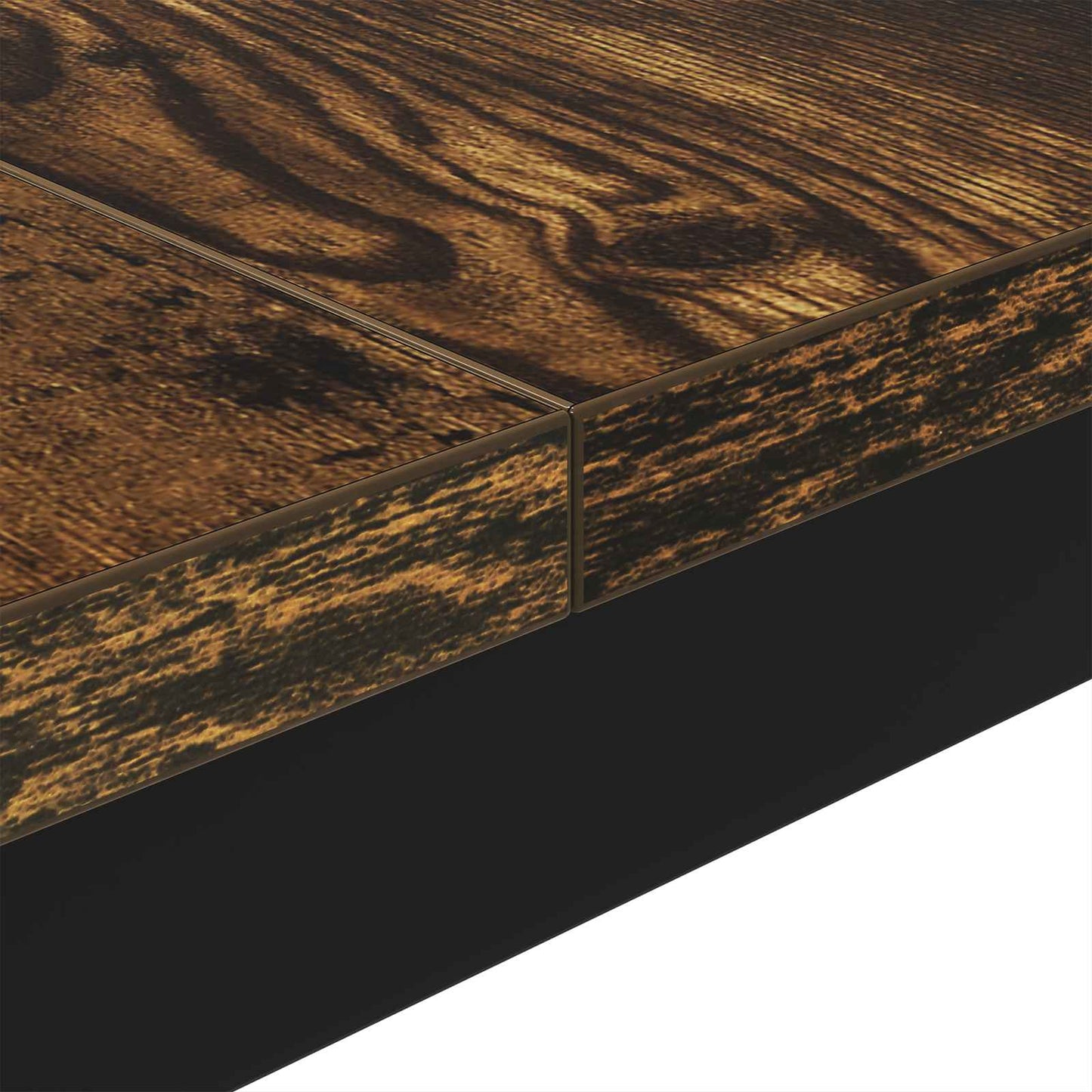 Salontafel Rook Eik 80 x 80 x 45 cm Bewerkt hout is nu te koop bij PeponiXL, paradijselijk wonen!