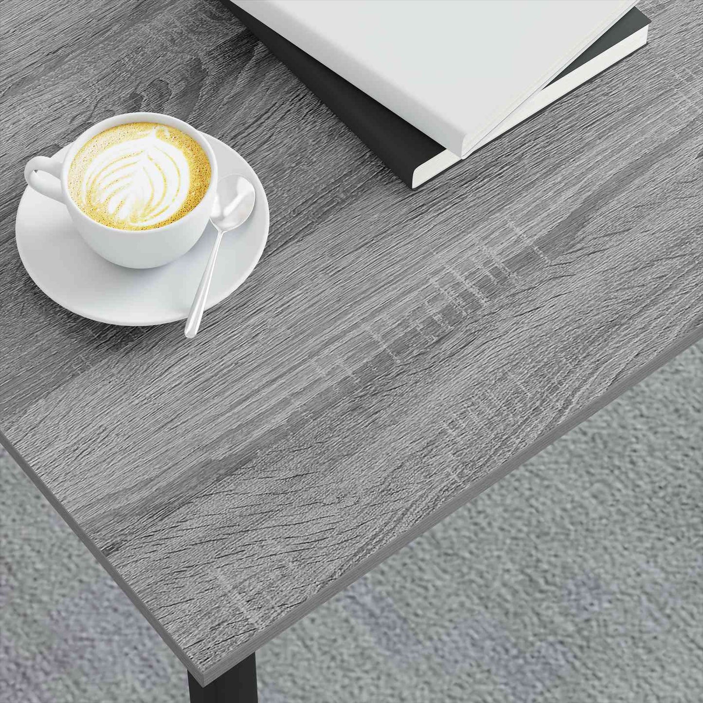 Salontafel Grijs Sonoma 80 x 80 x 45 cm Bewerkt hout is nu te koop bij PeponiXL, paradijselijk wonen!