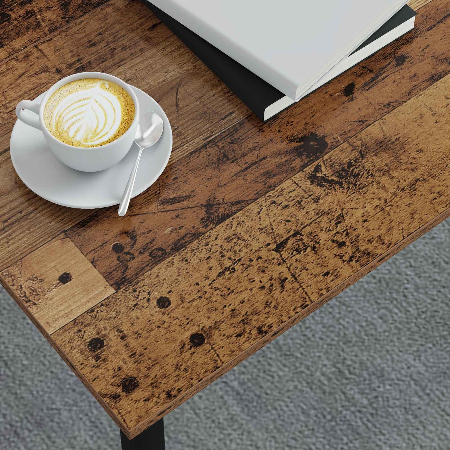 Salontafel Oudhout 80 x 80 x 45 cm Bewerkt hout is nu te koop bij PeponiXL, paradijselijk wonen!