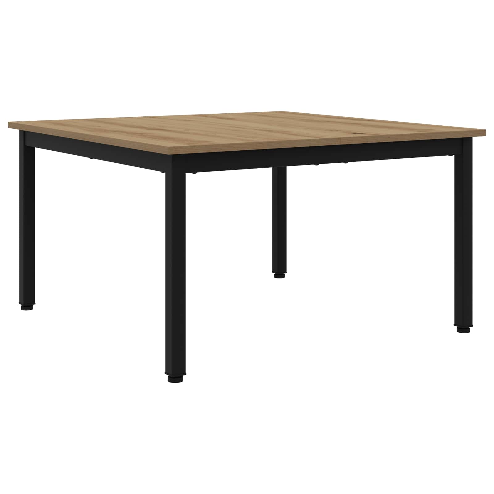 Salontafel Ambachtelijk eiken 80 x 80 x 45 cm Bewerkt hout is nu te koop bij PeponiXL, paradijselijk wonen!