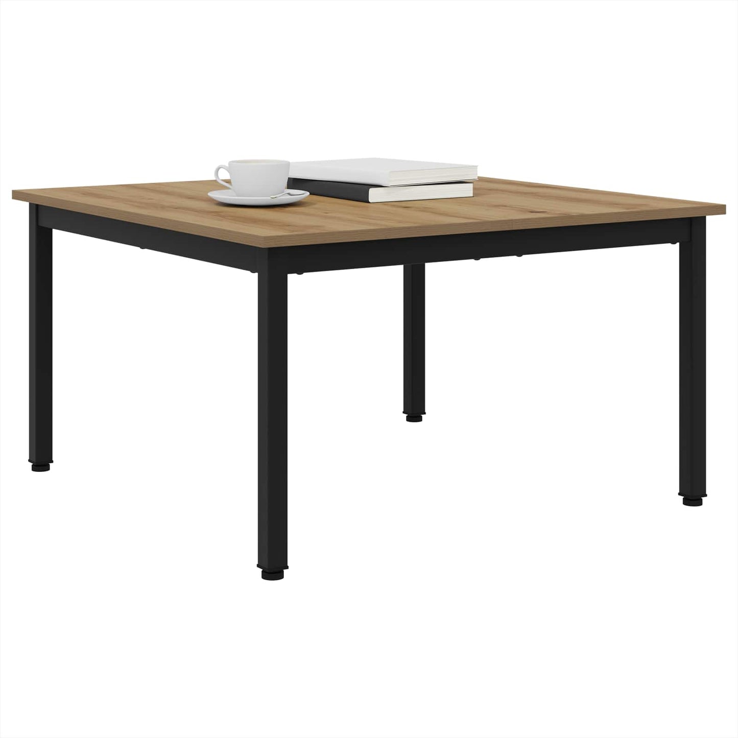 Salontafel Ambachtelijk eiken 80 x 80 x 45 cm Bewerkt hout is nu te koop bij PeponiXL, paradijselijk wonen!
