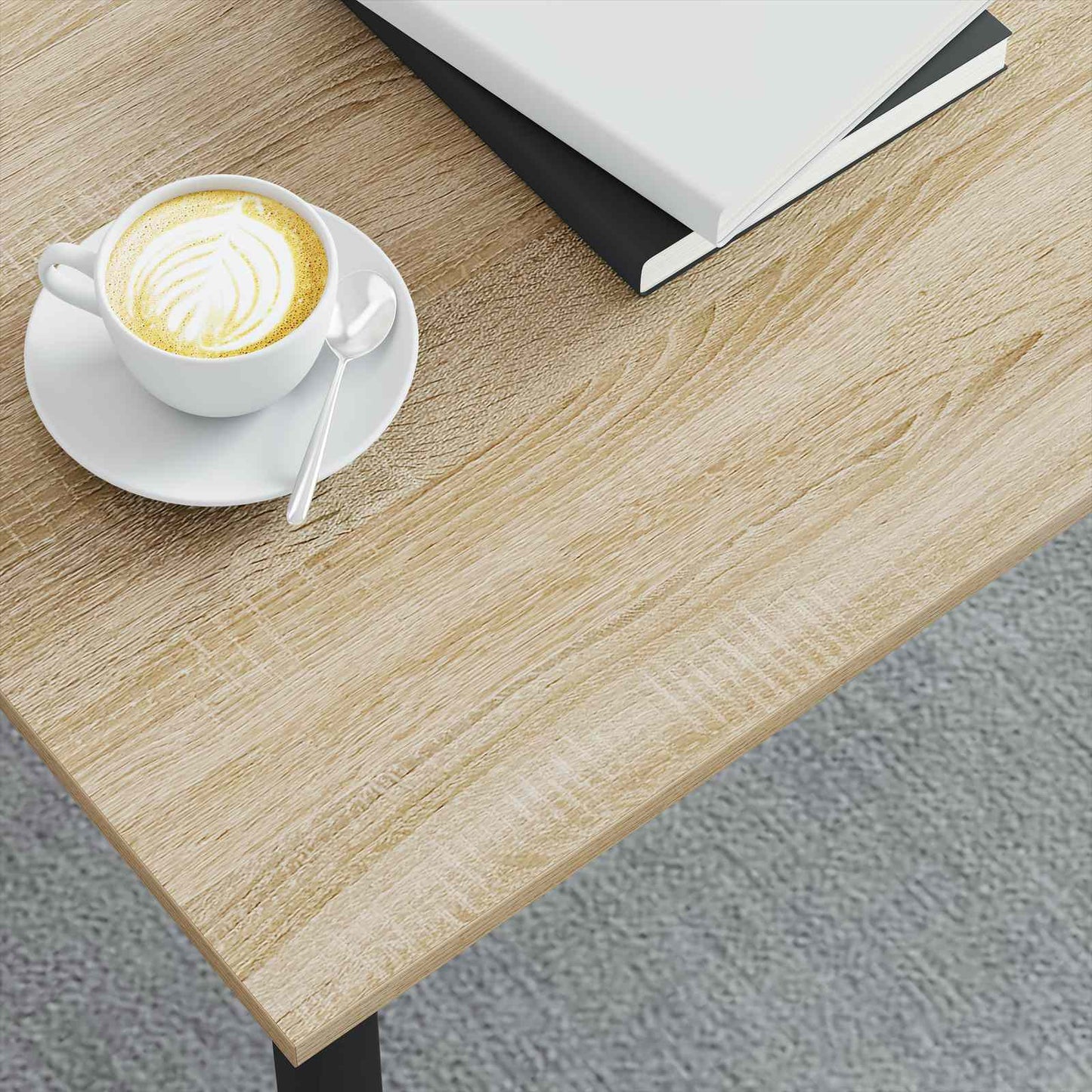 Salontafel Sonoma 100 x 100 x 45 cm Bewerkt hout is nu te koop bij PeponiXL, paradijselijk wonen!