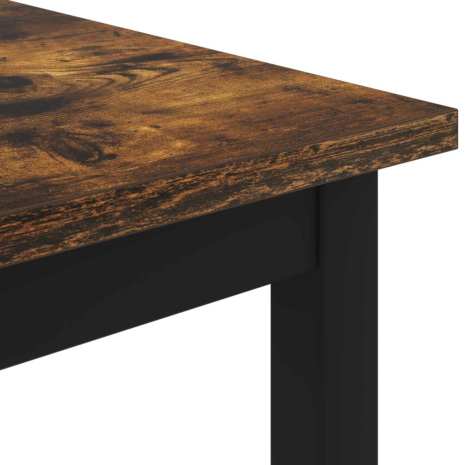 Salontafel Rook Eik 100 x 100 x 45 cm Bewerkt hout is nu te koop bij PeponiXL, paradijselijk wonen!