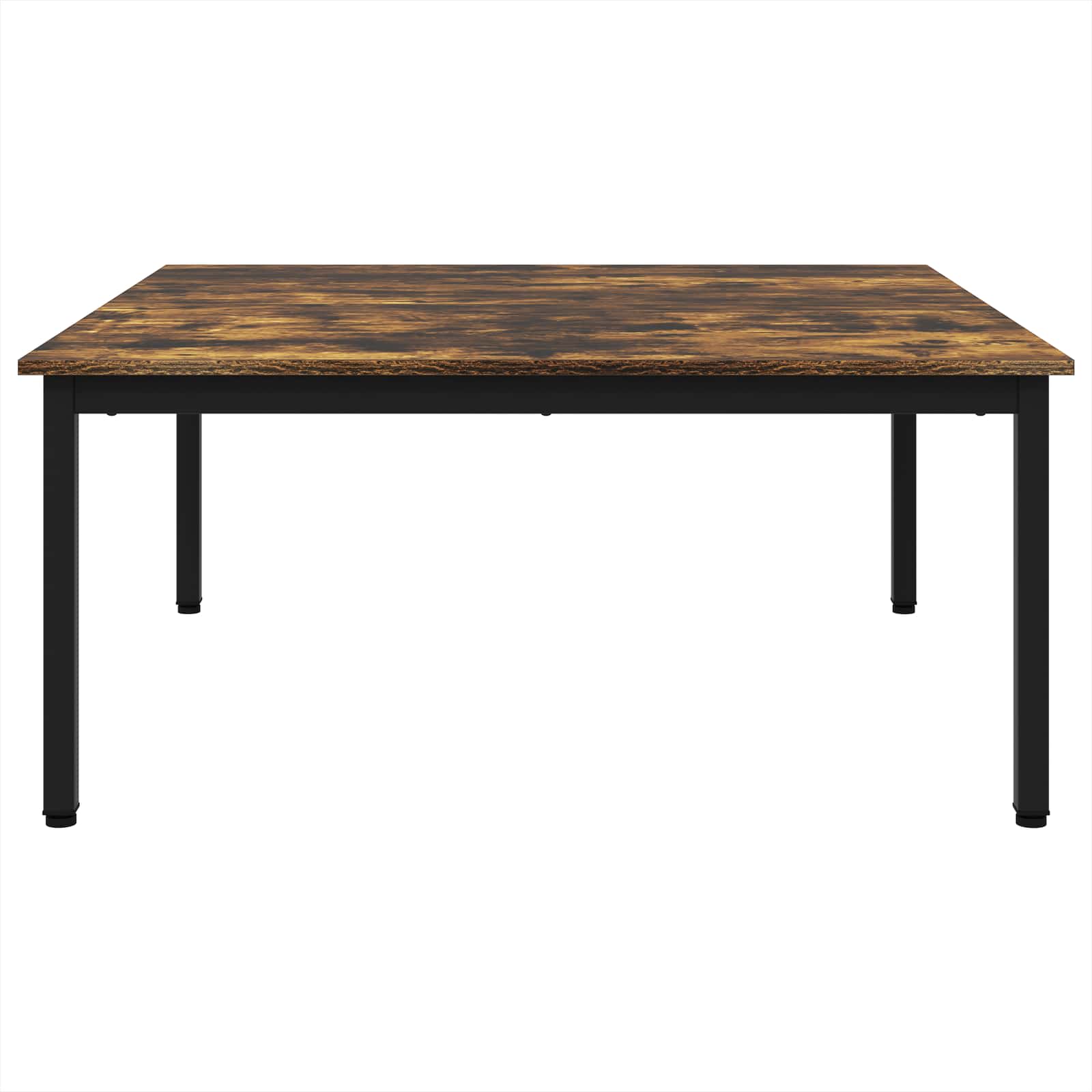 Salontafel Rook Eik 100 x 100 x 45 cm Bewerkt hout is nu te koop bij PeponiXL, paradijselijk wonen!