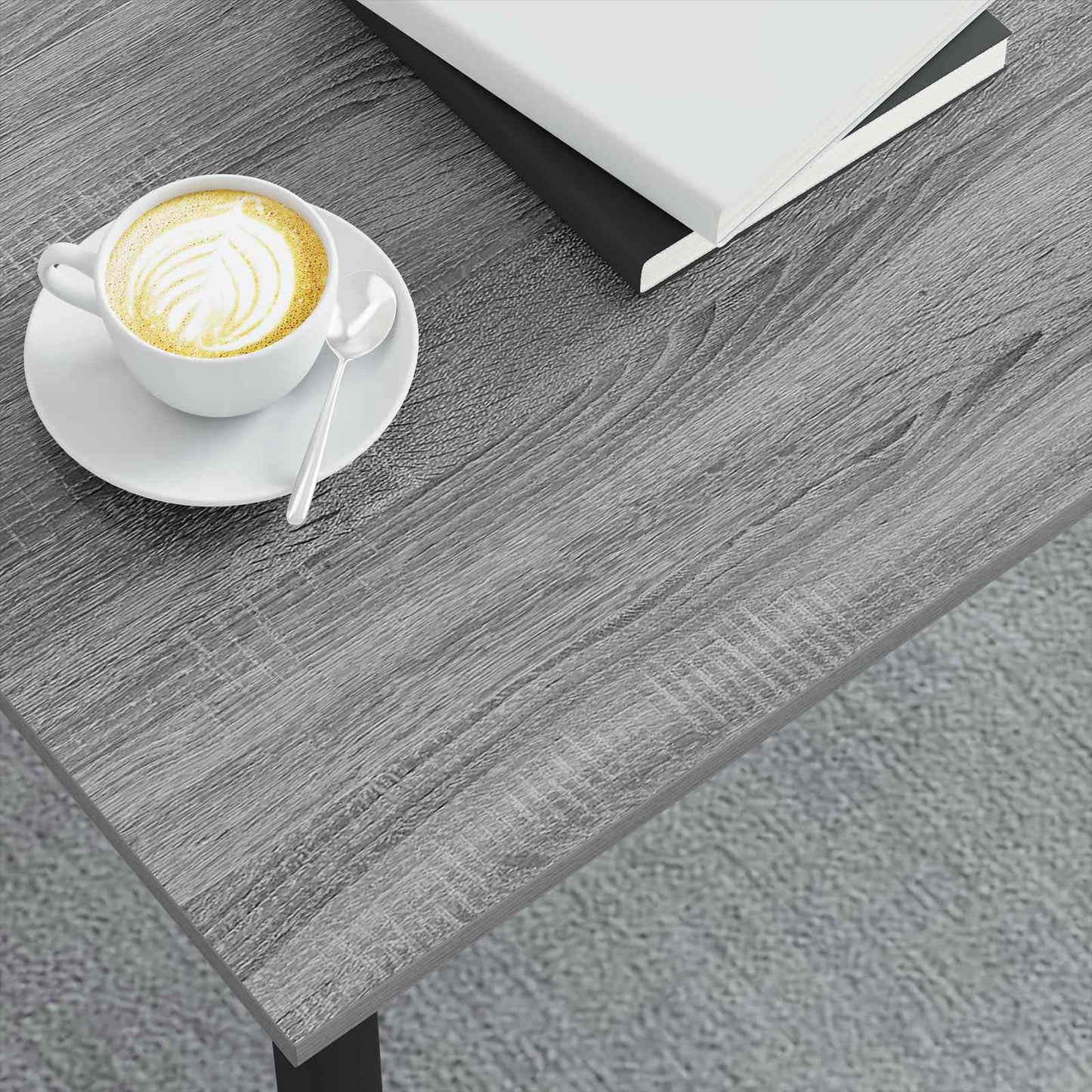 Salontafel Grijs Sonoma 100 x 100 x 45 cm Bewerkt hout is nu te koop bij PeponiXL, paradijselijk wonen!