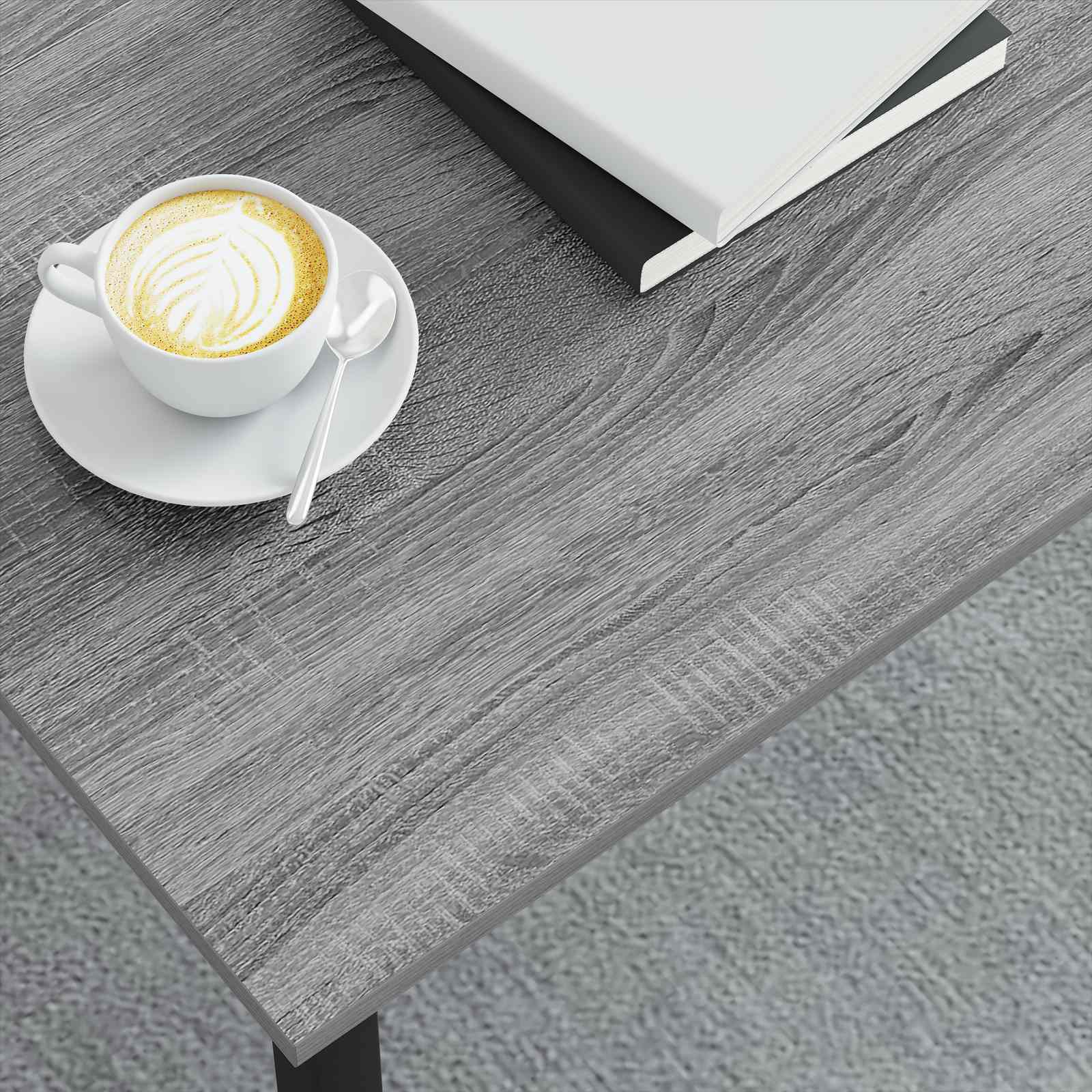 Salontafel Grijs Sonoma 100 x 100 x 45 cm Bewerkt hout is nu te koop bij PeponiXL, paradijselijk wonen!