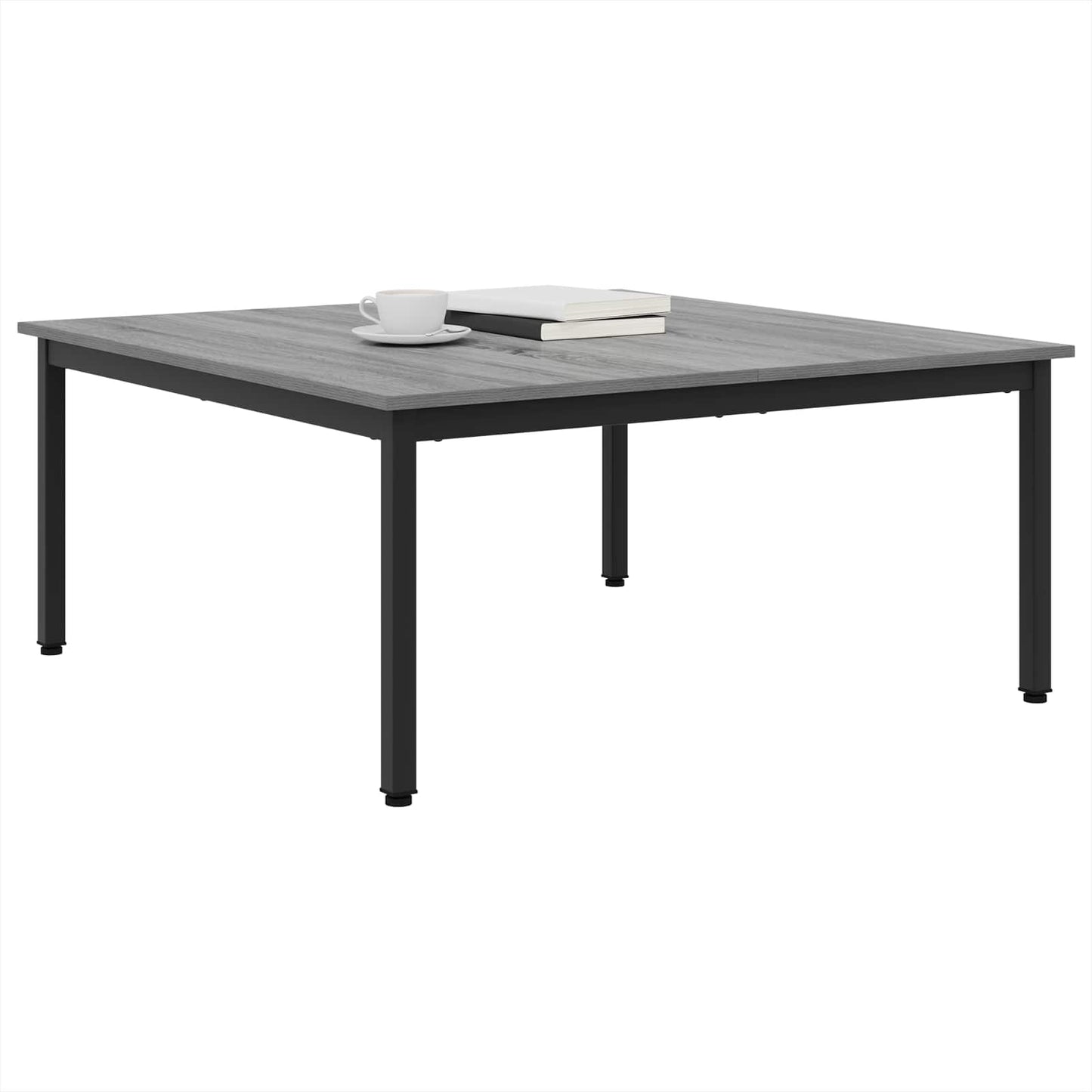 Salontafel Grijs Sonoma 100 x 100 x 45 cm Bewerkt hout is nu te koop bij PeponiXL, paradijselijk wonen!