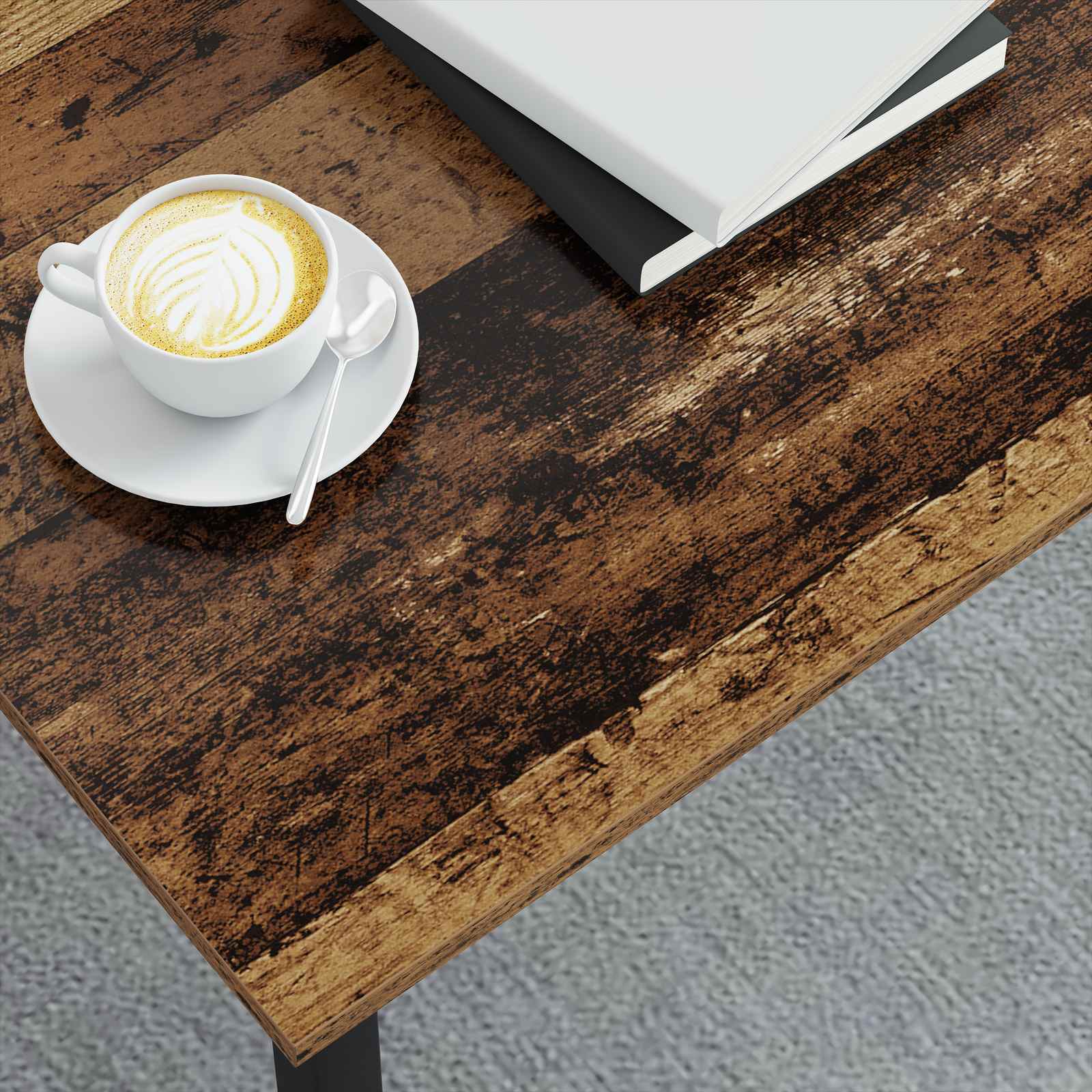 Salontafel Oudhout 100 x 100 x 45 cm Bewerkt hout is nu te koop bij PeponiXL, paradijselijk wonen!