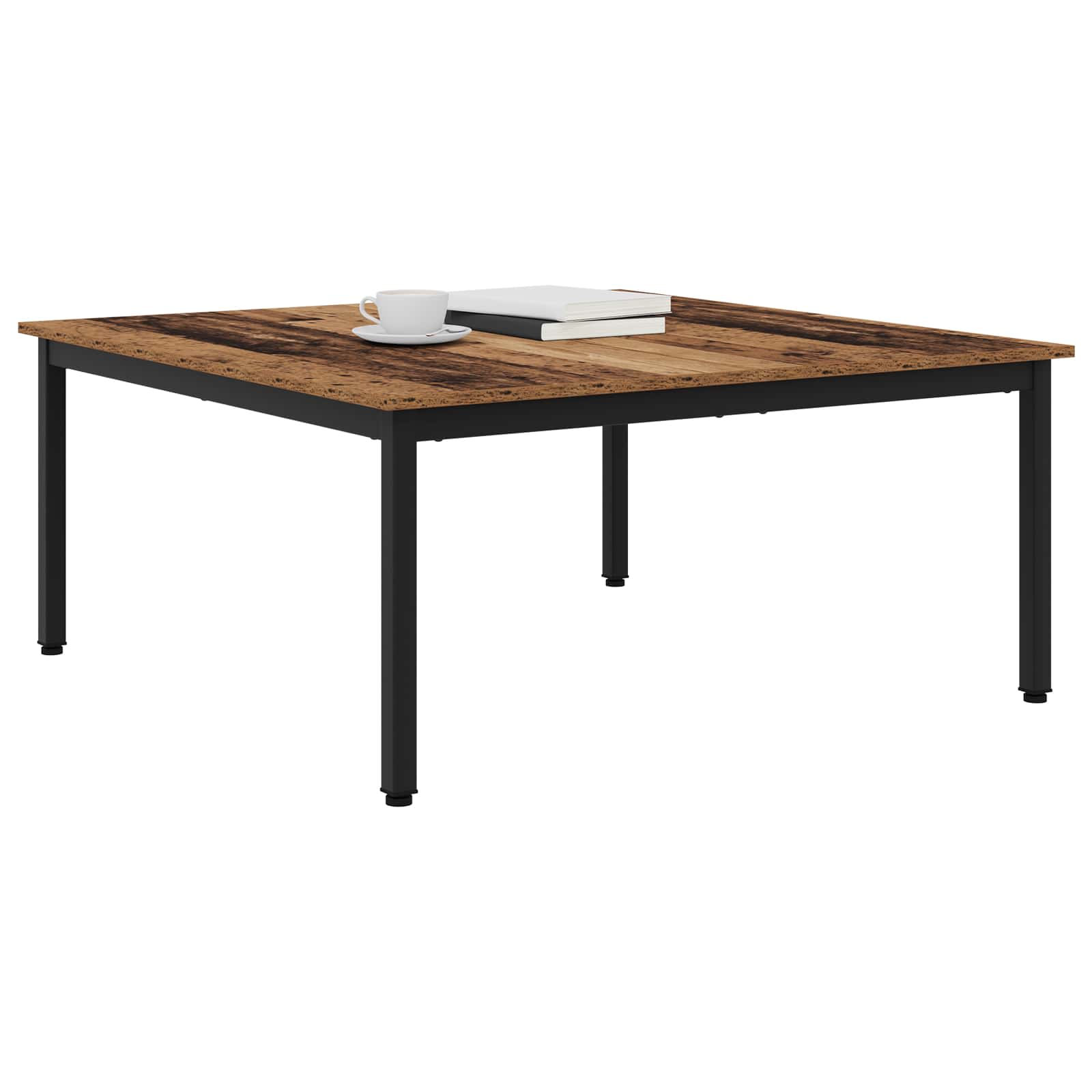 Salontafel Oudhout 100 x 100 x 45 cm Bewerkt hout is nu te koop bij PeponiXL, paradijselijk wonen!
