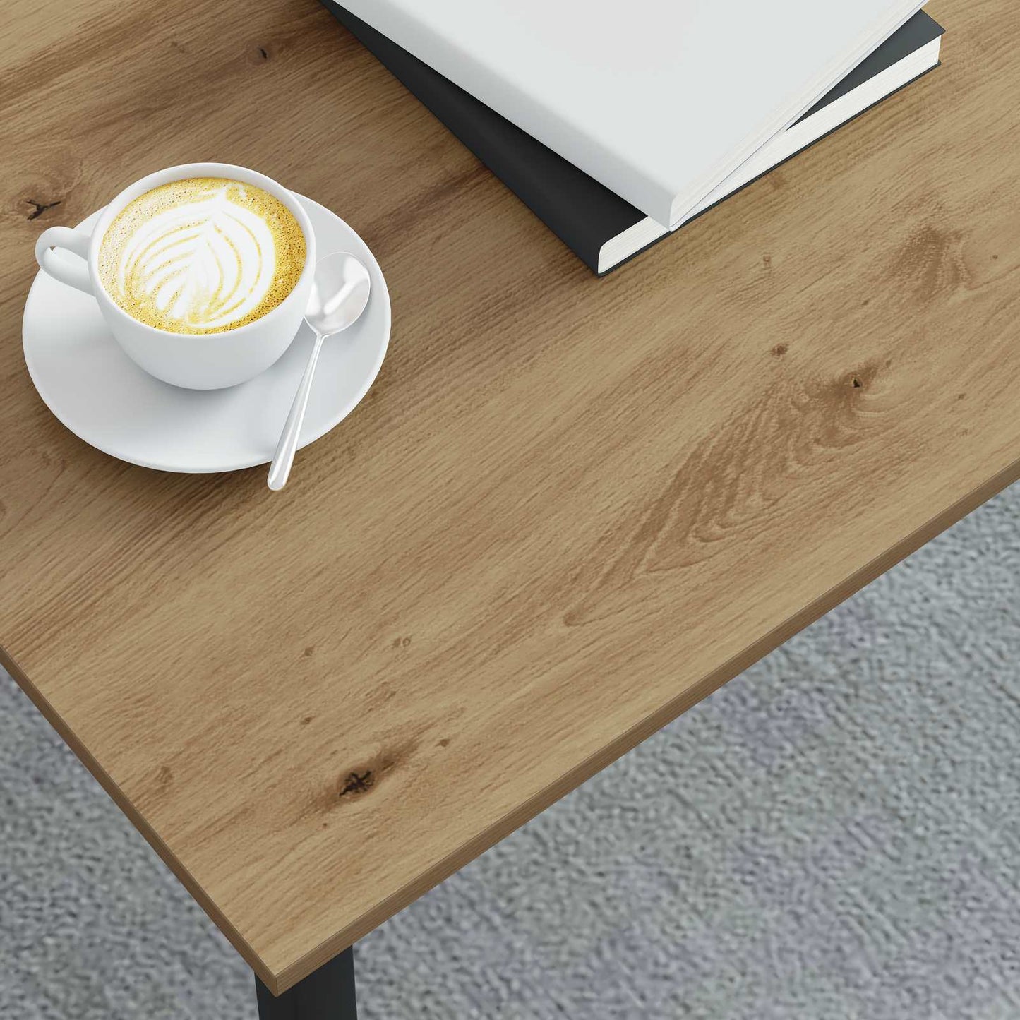 Salontafel Ambachtelijk eiken 100 x 100 x 45 cm Bewerkt hout is nu te koop bij PeponiXL, paradijselijk wonen!