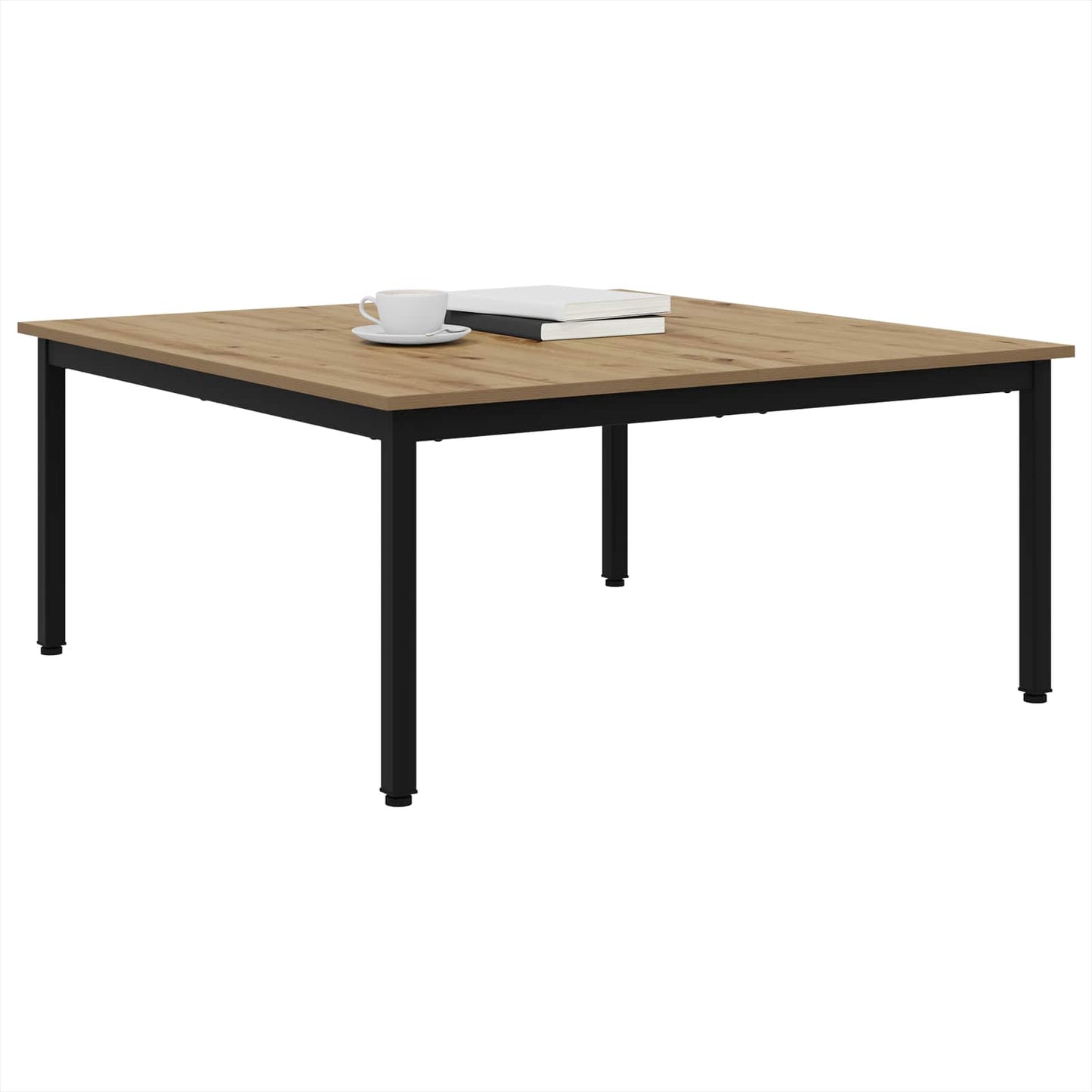 Salontafel Ambachtelijk eiken 100 x 100 x 45 cm Bewerkt hout is nu te koop bij PeponiXL, paradijselijk wonen!