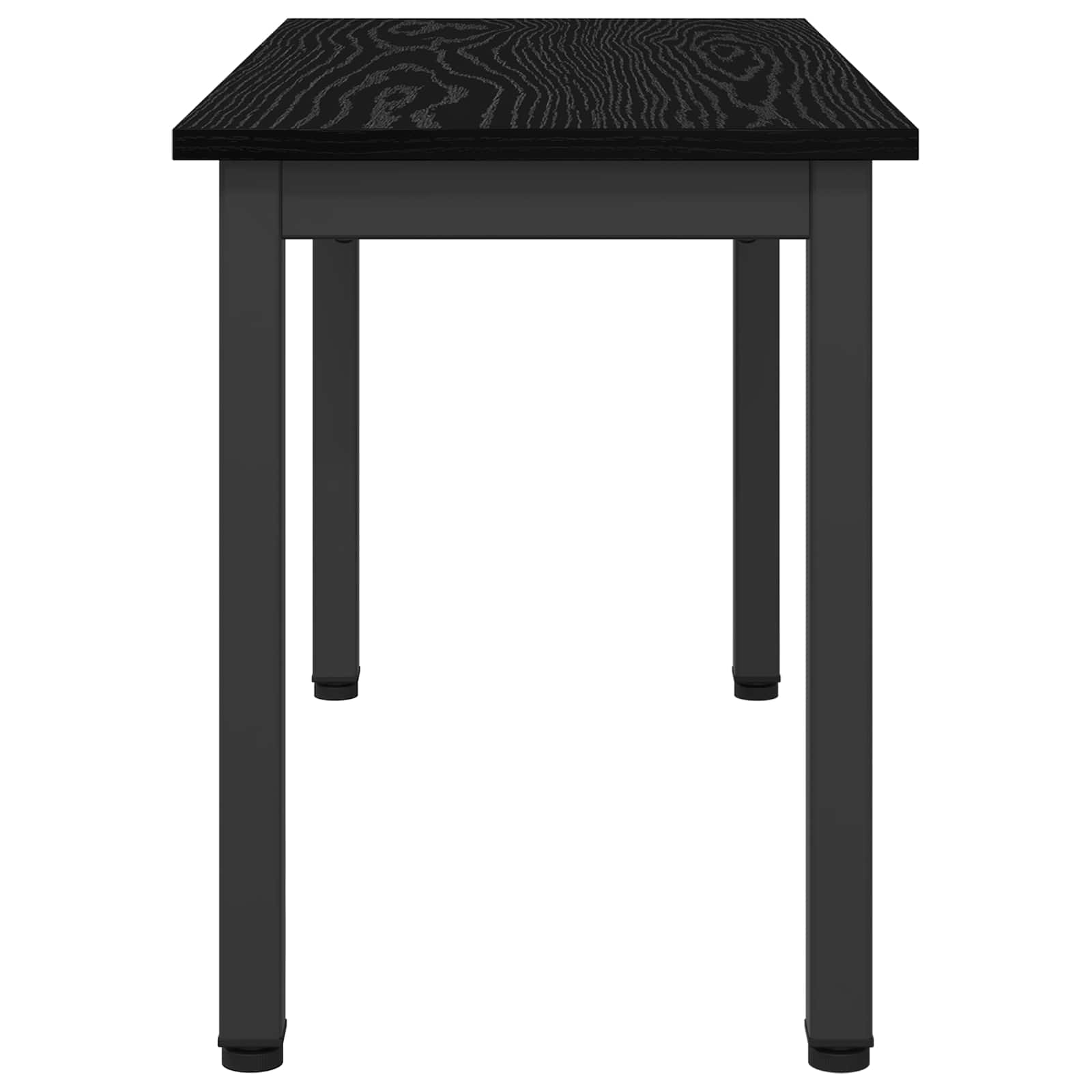 Bank Zwart Eiken 80 x 35 x 45 cm Bewerkt hout is nu te koop bij PeponiXL, paradijselijk wonen!