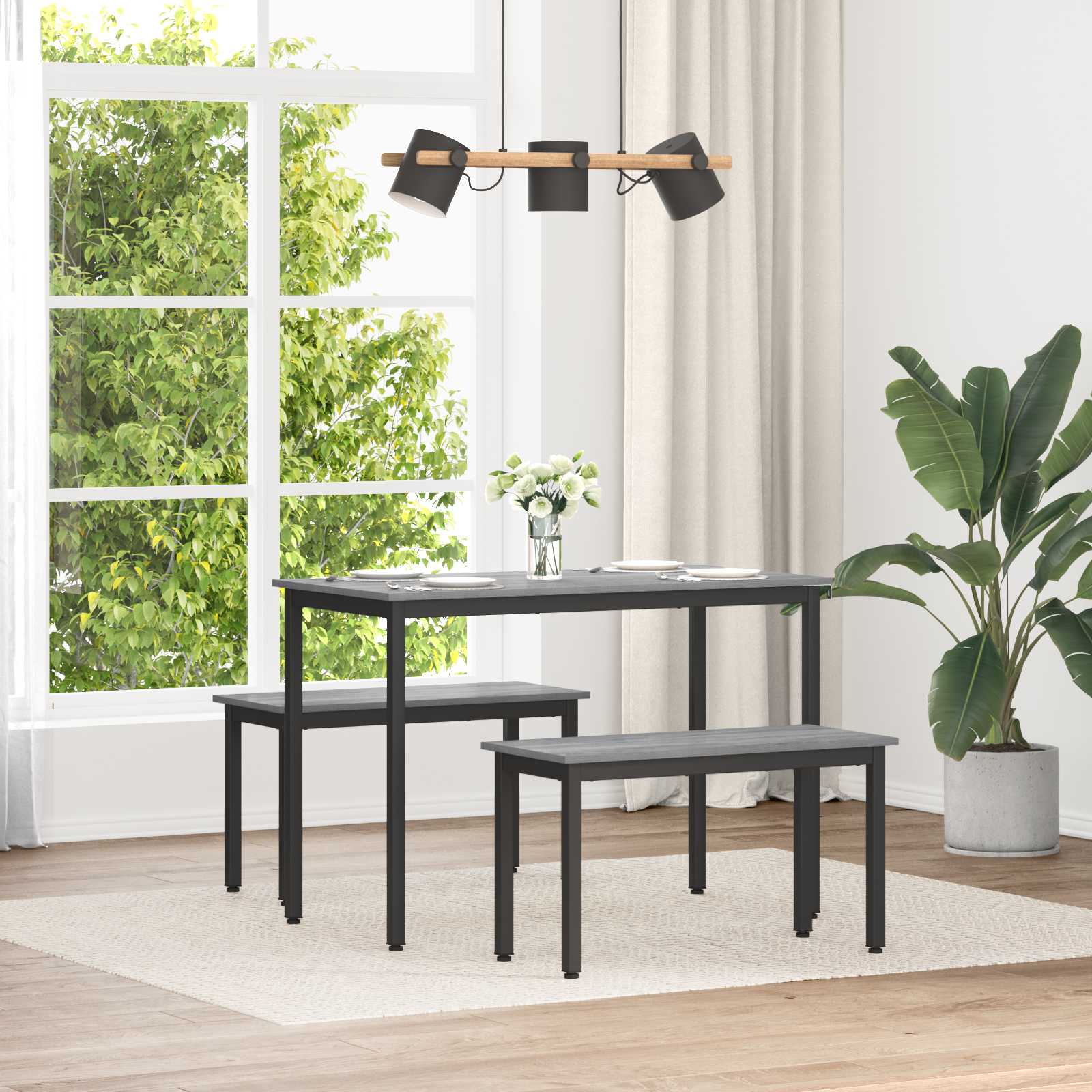 Bank Grijs Sonoma 80 x 35 x 45 cm Bewerkt hout is nu te koop bij PeponiXL, paradijselijk wonen!