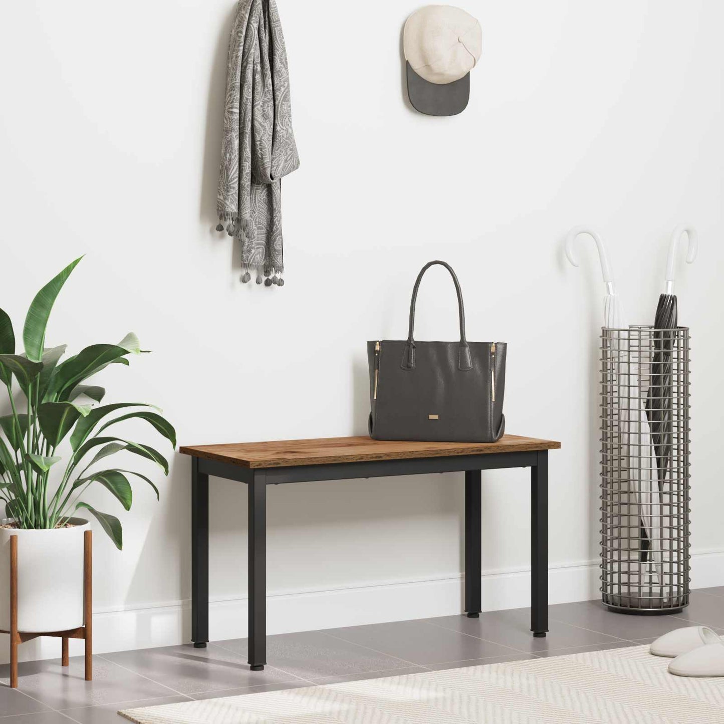 Bank Oudhout 80 x 35 x 45 cm Bewerkt hout is nu te koop bij PeponiXL, paradijselijk wonen!