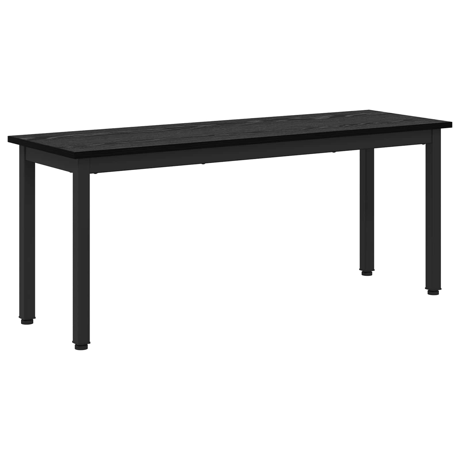 Bank Zwart Eiken 110 x 35 x 45 cm Bewerkt hout is nu te koop bij PeponiXL, paradijselijk wonen!
