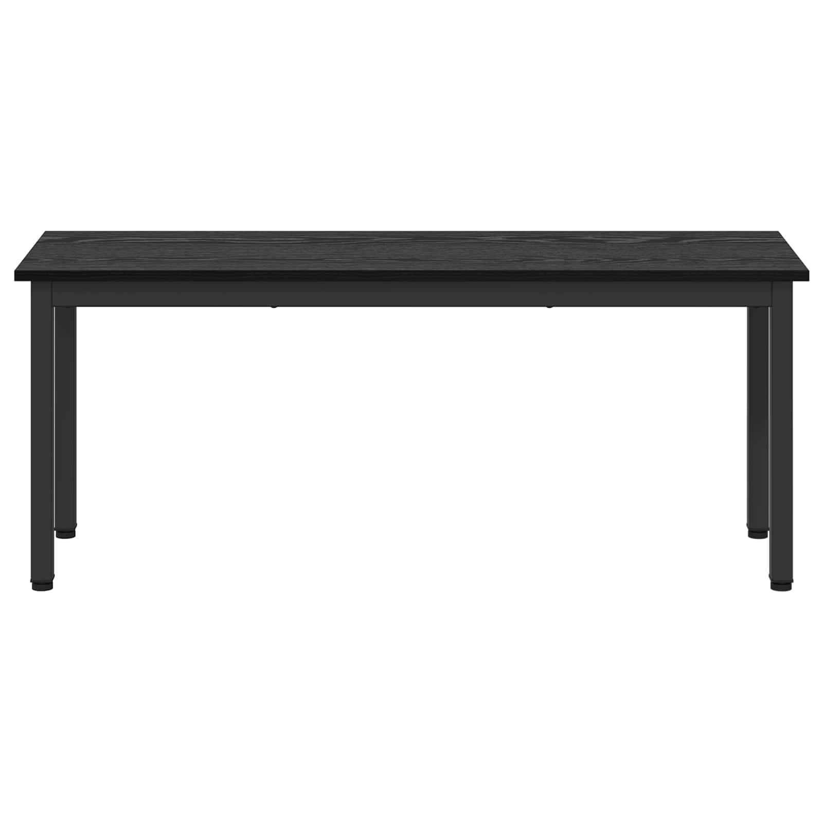 Bank Zwart Eiken 110 x 35 x 45 cm Bewerkt hout is nu te koop bij PeponiXL, paradijselijk wonen!