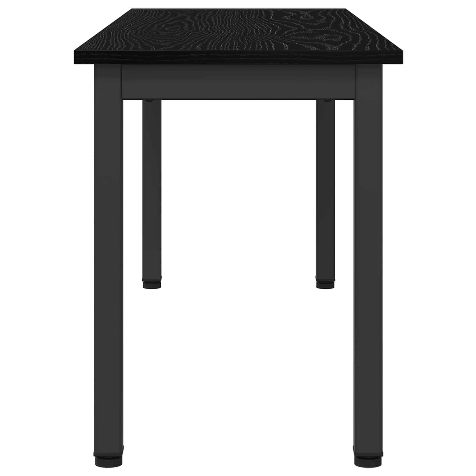 Bank Zwart Eiken 110 x 35 x 45 cm Bewerkt hout is nu te koop bij PeponiXL, paradijselijk wonen!