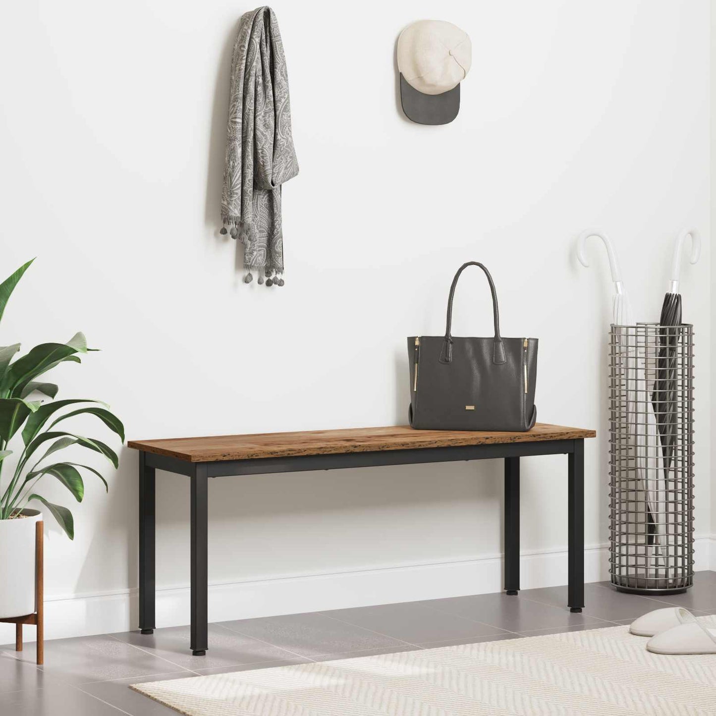 Bank Oudhout 110 x 35 x 45 cm Bewerkt hout is nu te koop bij PeponiXL, paradijselijk wonen!