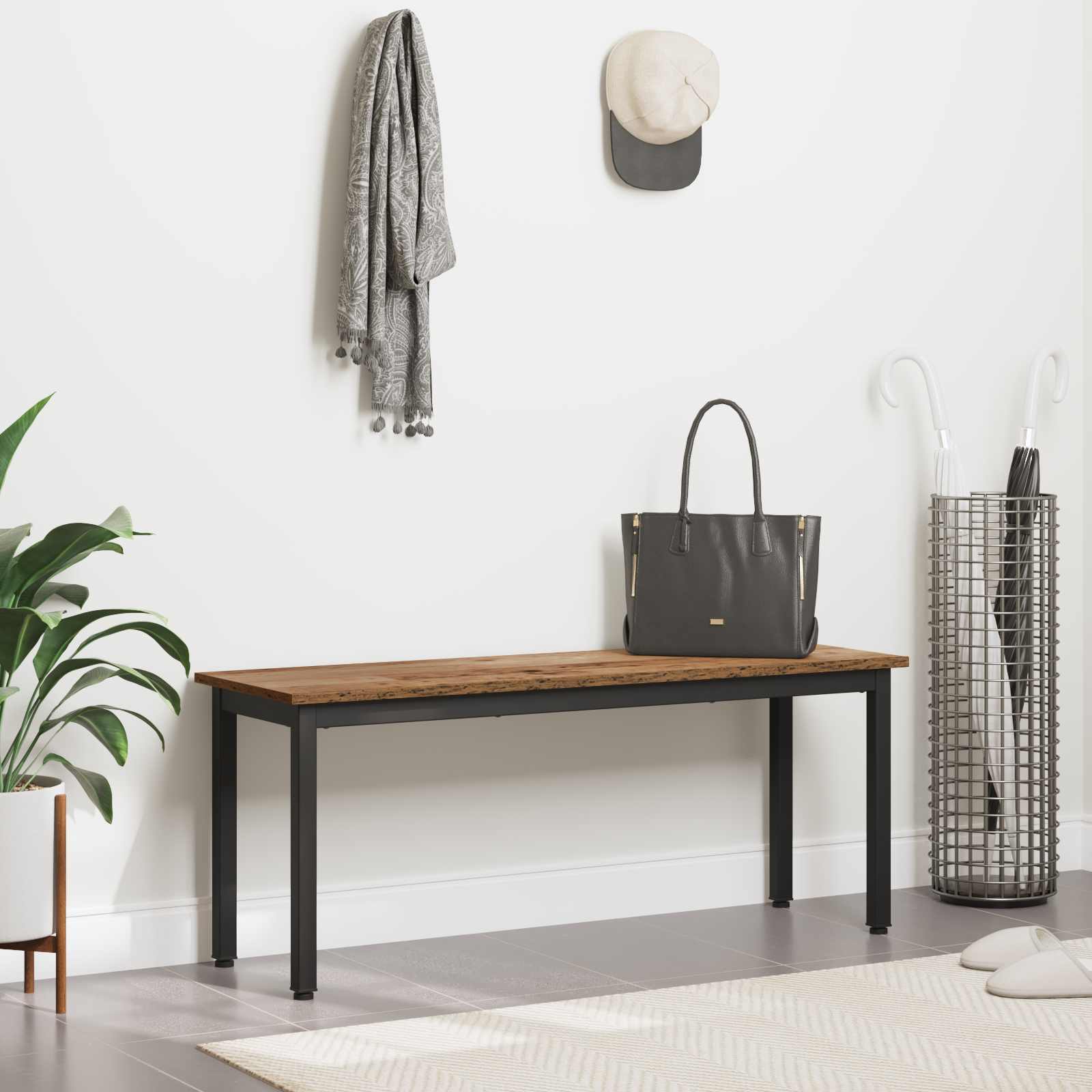 Bank Oudhout 110 x 35 x 45 cm Bewerkt hout is nu te koop bij PeponiXL, paradijselijk wonen!
