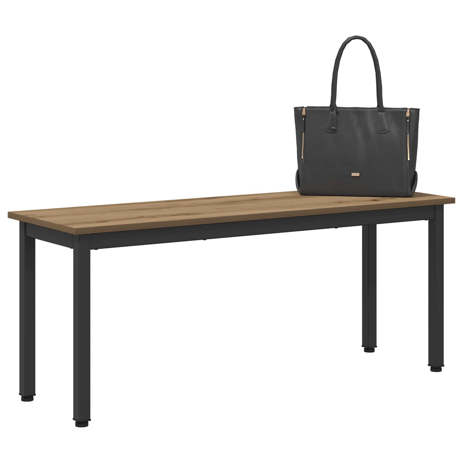 Bank Ambachtelijk eiken 110 x 35 x 45 cm Bewerkt hout is nu te koop bij PeponiXL, paradijselijk wonen!