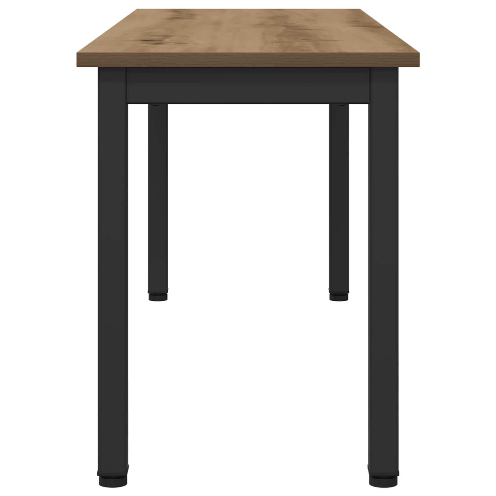 Bank Ambachtelijk eiken 110 x 35 x 45 cm Bewerkt hout is nu te koop bij PeponiXL, paradijselijk wonen!