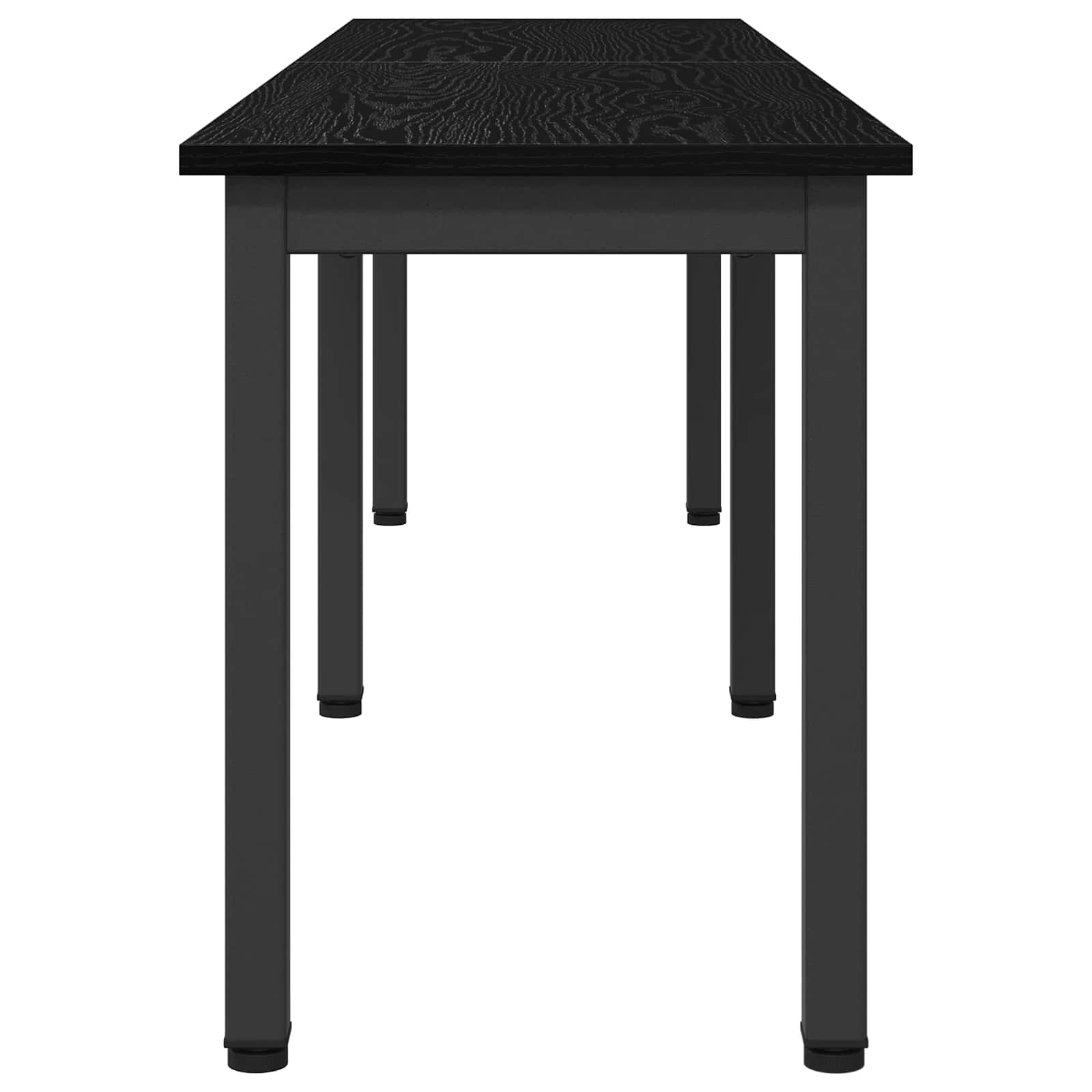 Bank Zwart Eiken 160 x 35 x 45 cm Bewerkt hout is nu te koop bij PeponiXL, paradijselijk wonen!
