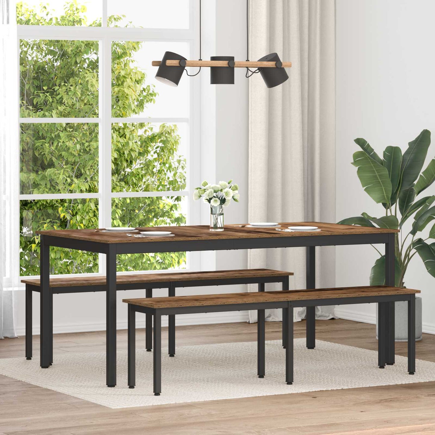 Bank Oudhout 160 x 35 x 45 cm Bewerkt hout is nu te koop bij PeponiXL, paradijselijk wonen!