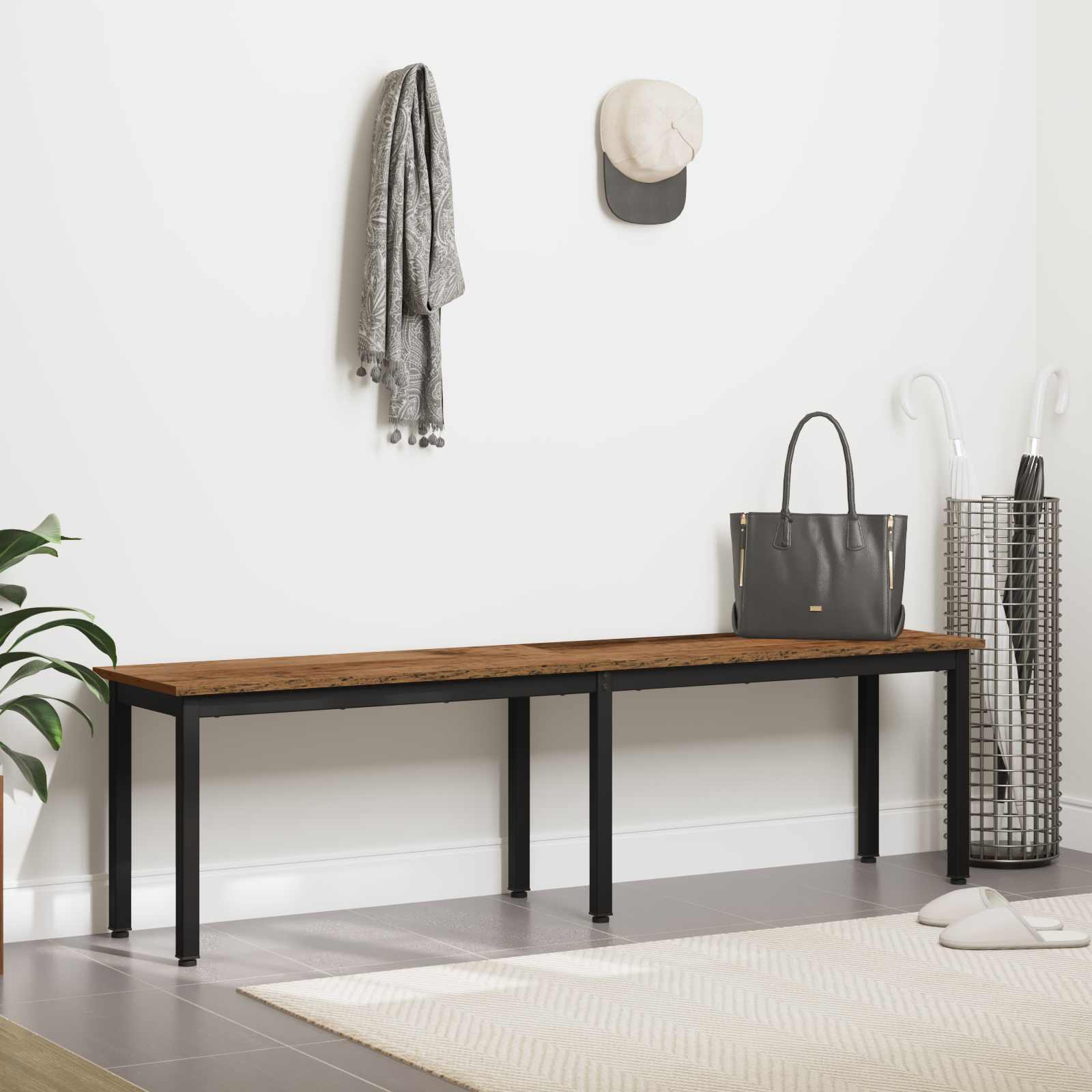 Bank Oudhout 160 x 35 x 45 cm Bewerkt hout is nu te koop bij PeponiXL, paradijselijk wonen!