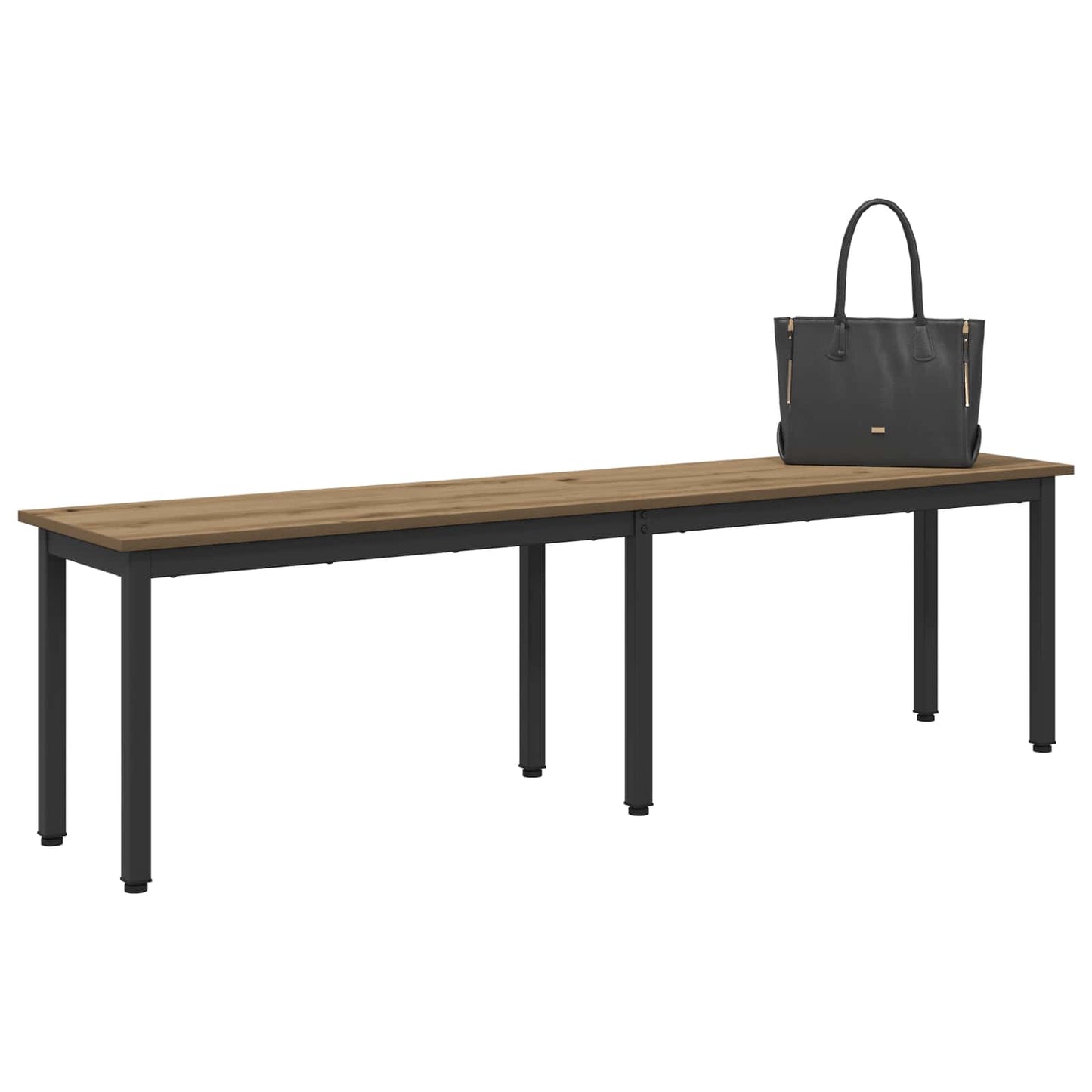 Bank Ambachtelijk eiken 160 x 35 x 45 cm Bewerkt hout is nu te koop bij PeponiXL, paradijselijk wonen!
