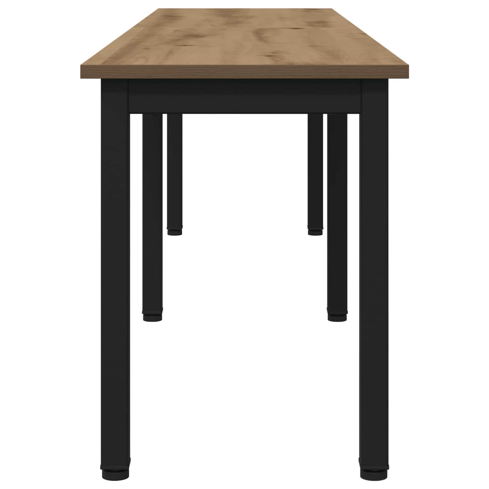 Bank Ambachtelijk eiken 160 x 35 x 45 cm Bewerkt hout is nu te koop bij PeponiXL, paradijselijk wonen!