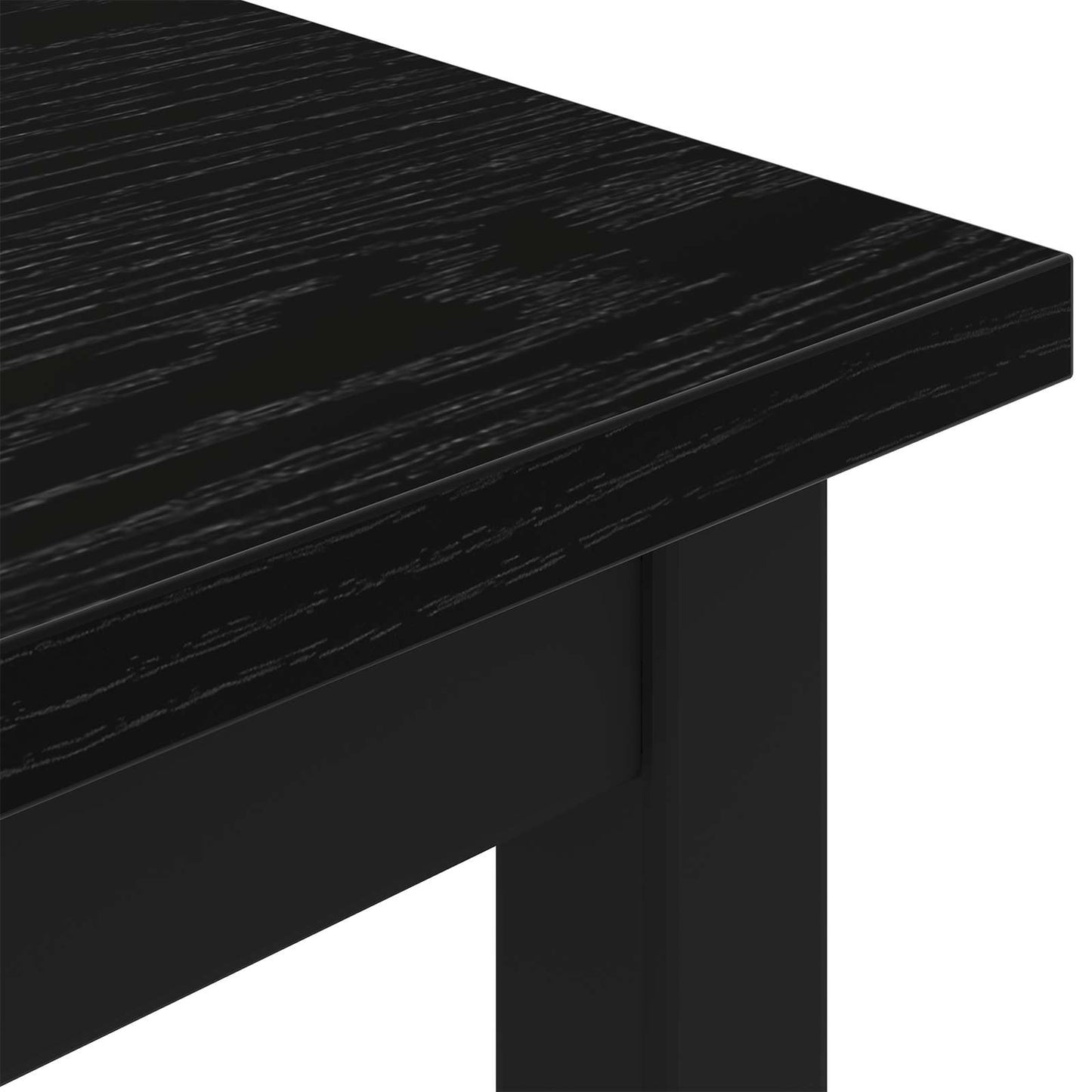 Bank Zwart Eiken 200 x 35 x 45 cm Bewerkt hout is nu te koop bij PeponiXL, paradijselijk wonen!