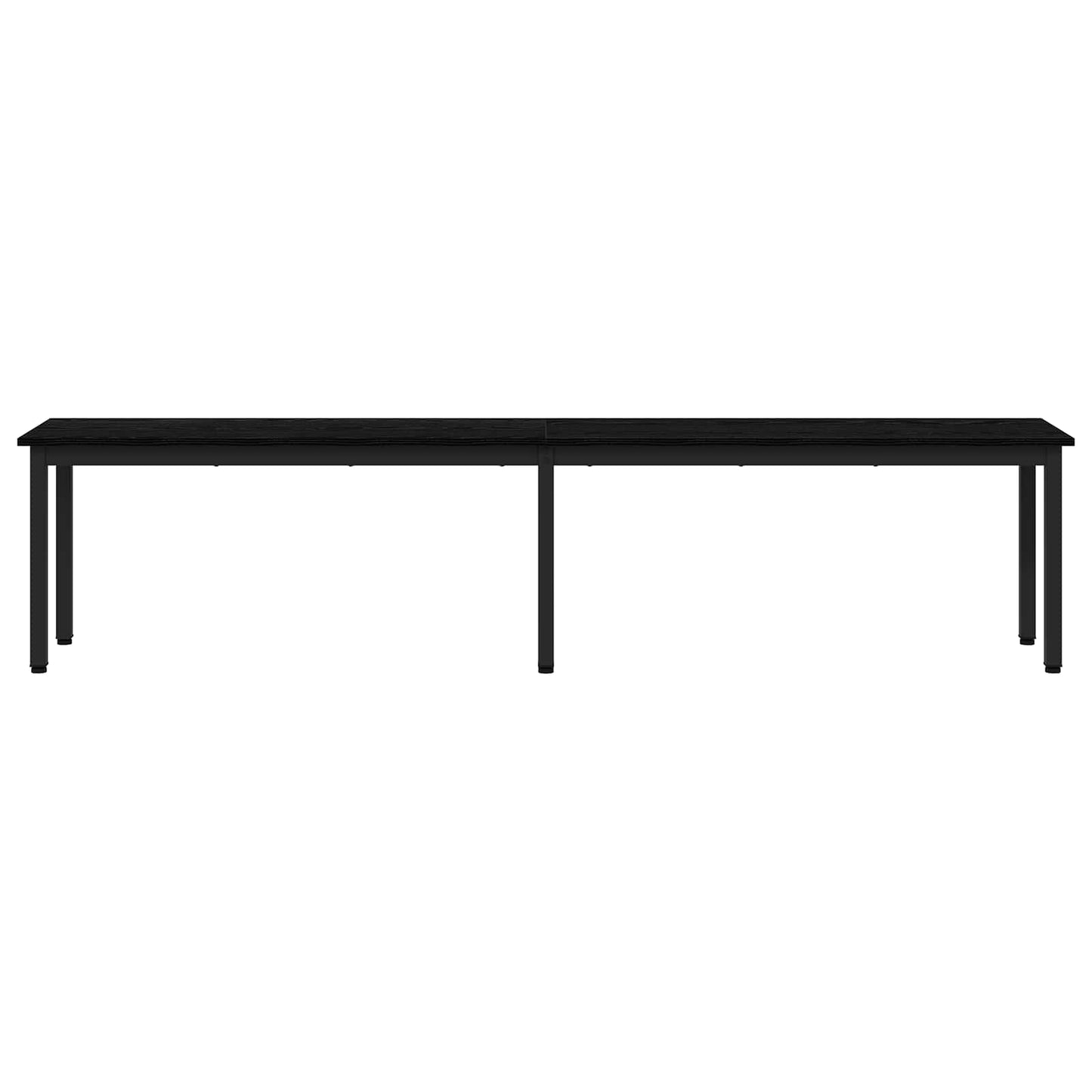 Bank Zwart Eiken 200 x 35 x 45 cm Bewerkt hout is nu te koop bij PeponiXL, paradijselijk wonen!