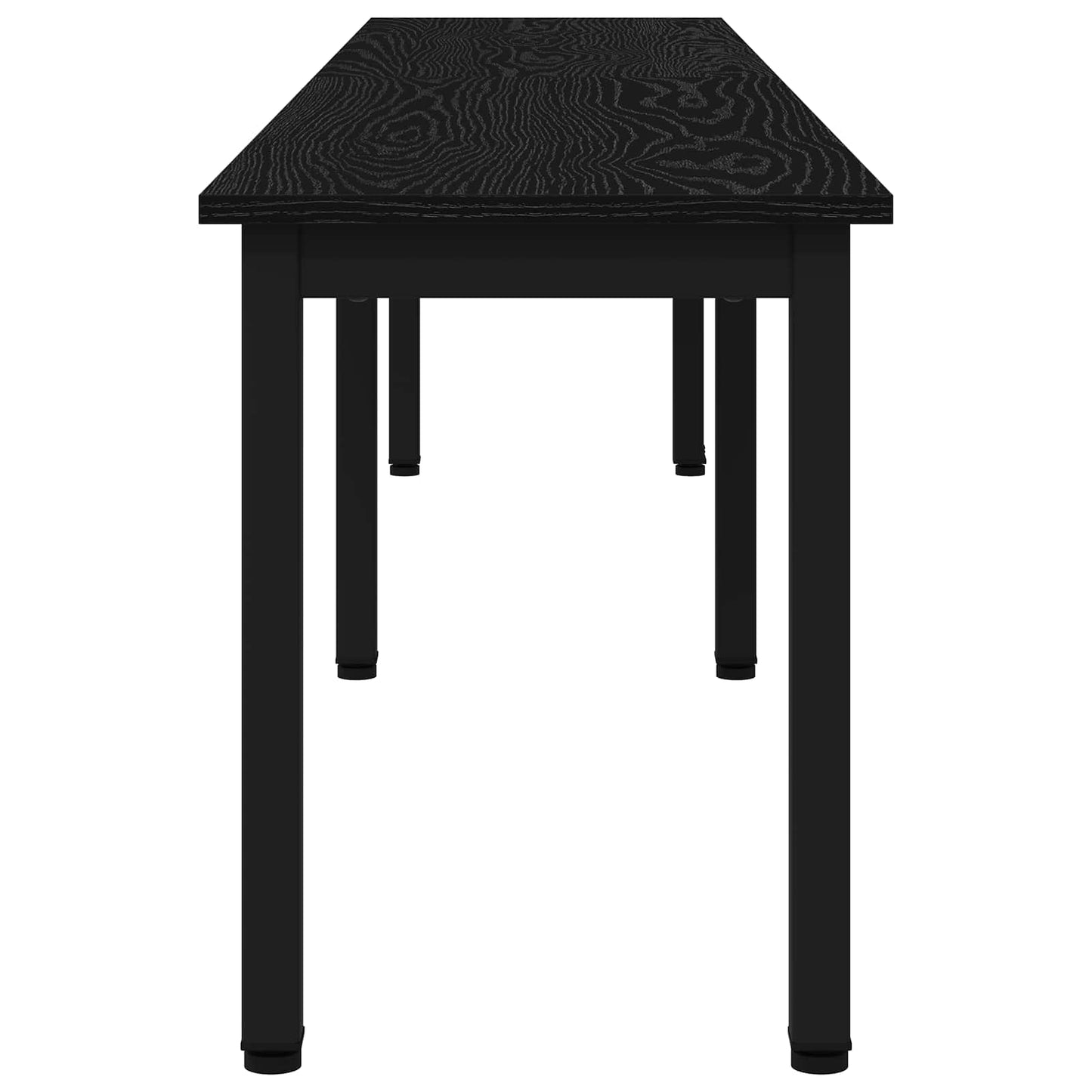 Bank Zwart Eiken 200 x 35 x 45 cm Bewerkt hout is nu te koop bij PeponiXL, paradijselijk wonen!