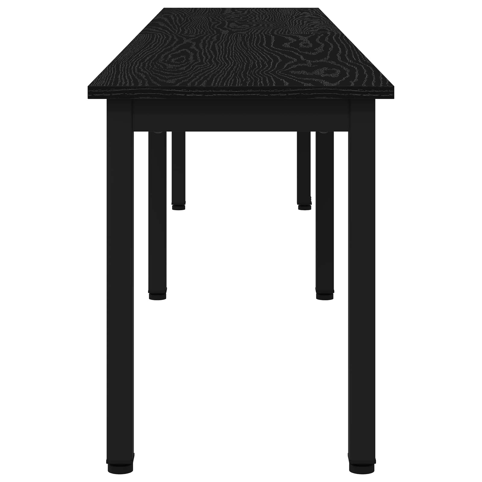 Bank Zwart Eiken 200 x 35 x 45 cm Bewerkt hout is nu te koop bij PeponiXL, paradijselijk wonen!