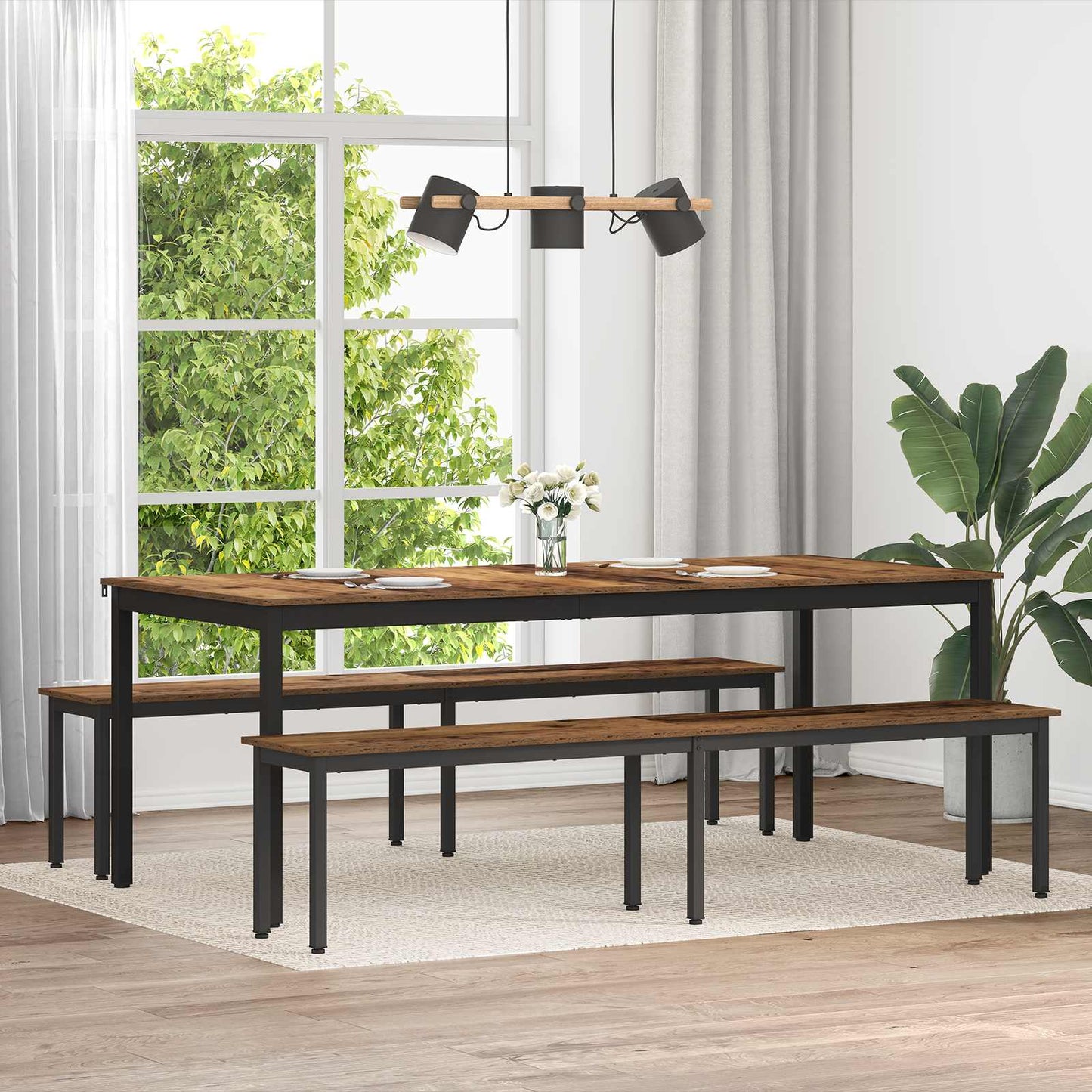 Bank Oudhout 200 x 35 x 45 cm Bewerkt hout is nu te koop bij PeponiXL, paradijselijk wonen!