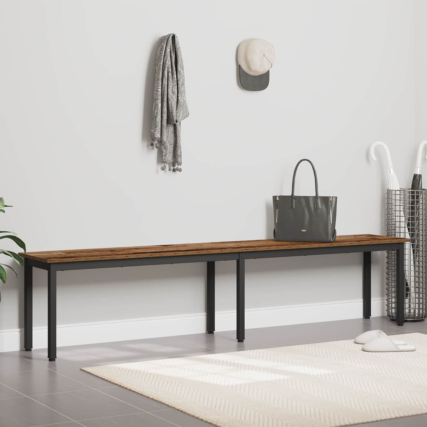 Bank Oudhout 200 x 35 x 45 cm Bewerkt hout is nu te koop bij PeponiXL, paradijselijk wonen!