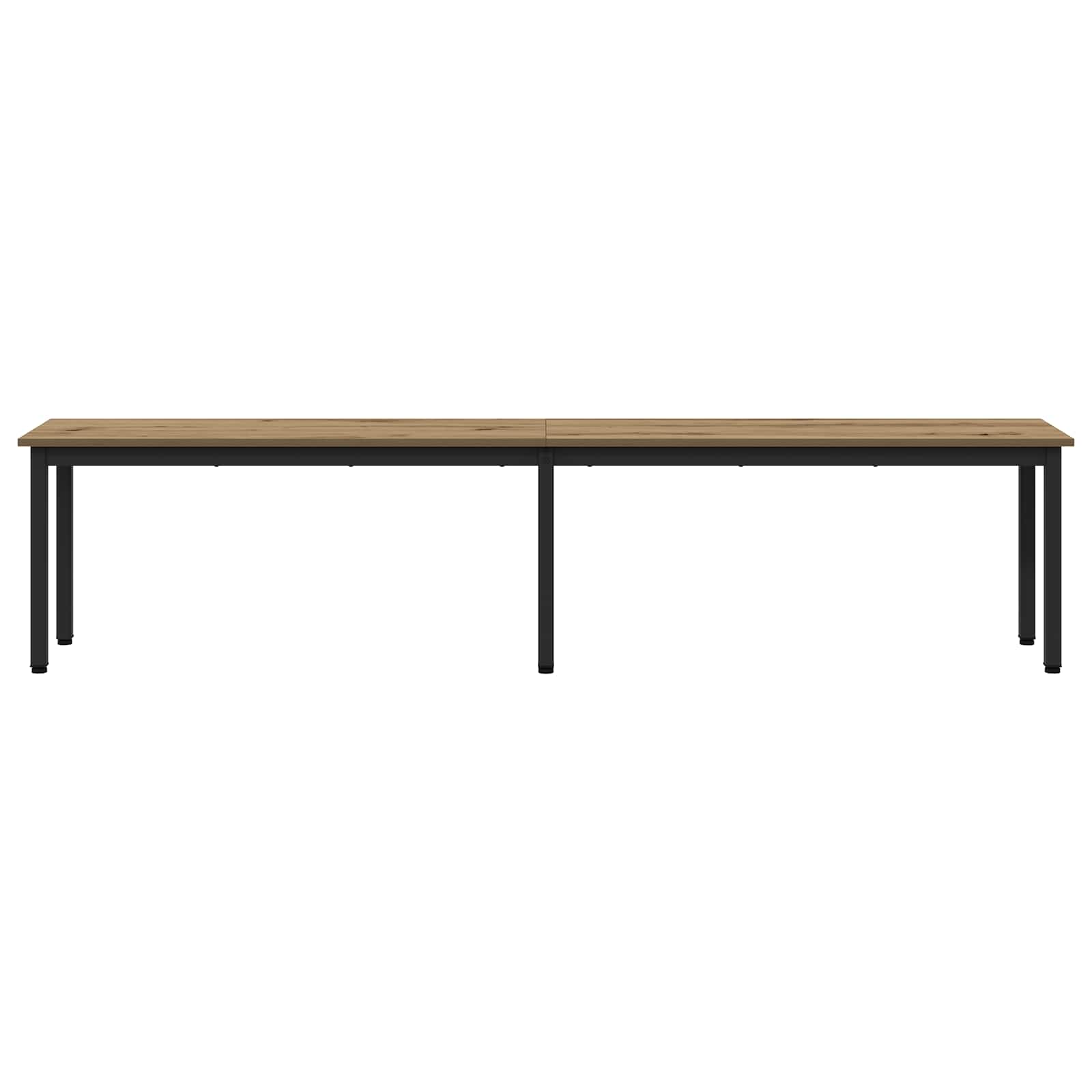 Bank Ambachtelijk eiken 200 x 35 x 45 cm Bewerkt hout is nu te koop bij PeponiXL, paradijselijk wonen!