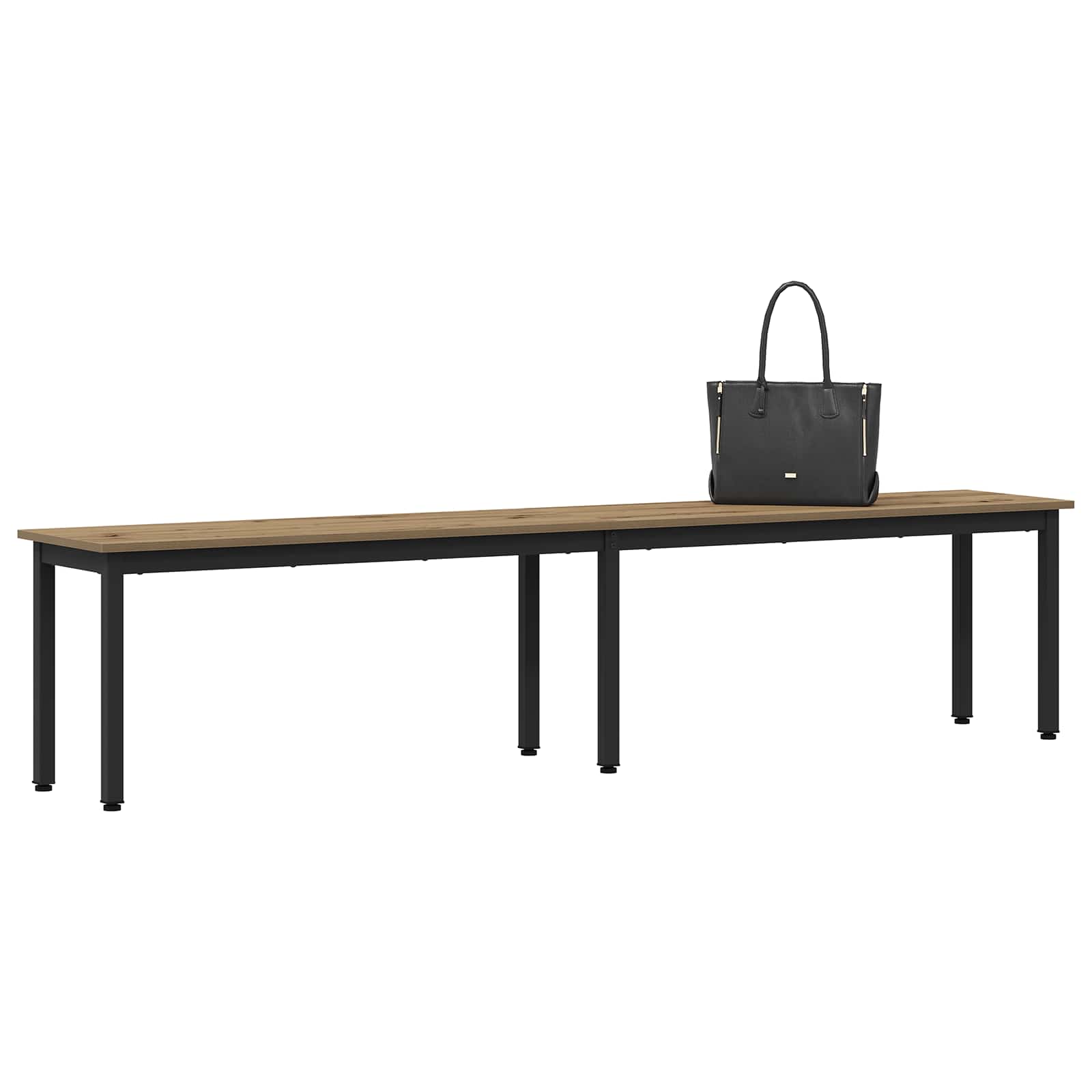 Bank Ambachtelijk eiken 200 x 35 x 45 cm Bewerkt hout is nu te koop bij PeponiXL, paradijselijk wonen!